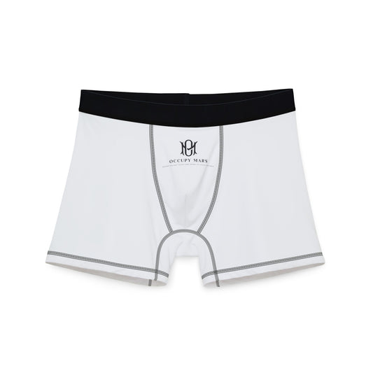 Men's Occupy Mars Boxers (AOP) - Comfortable All-Over Print Underwear, Fun Men's Briefs for Every Day, Gift for Him, Stylish Undergarments
