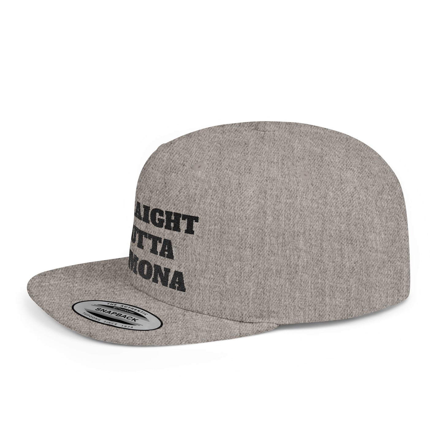 Stylish Flat Bill Straight Outta Pomona™ Snapback Hat - Perfect Gift for Hikers, Streetwear Enthusiasts, or Casual Outings, Cool Design, Summer Fashion
