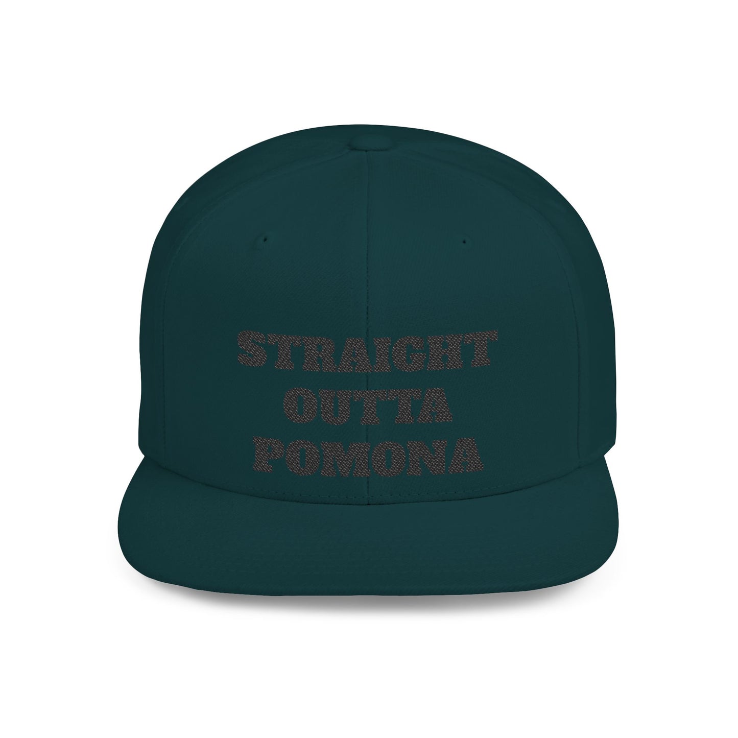 Stylish Flat Bill Straight Outta Pomona™ Snapback Hat - Perfect Gift for Hikers, Streetwear Enthusiasts, or Casual Outings, Cool Design, Summer Fashion