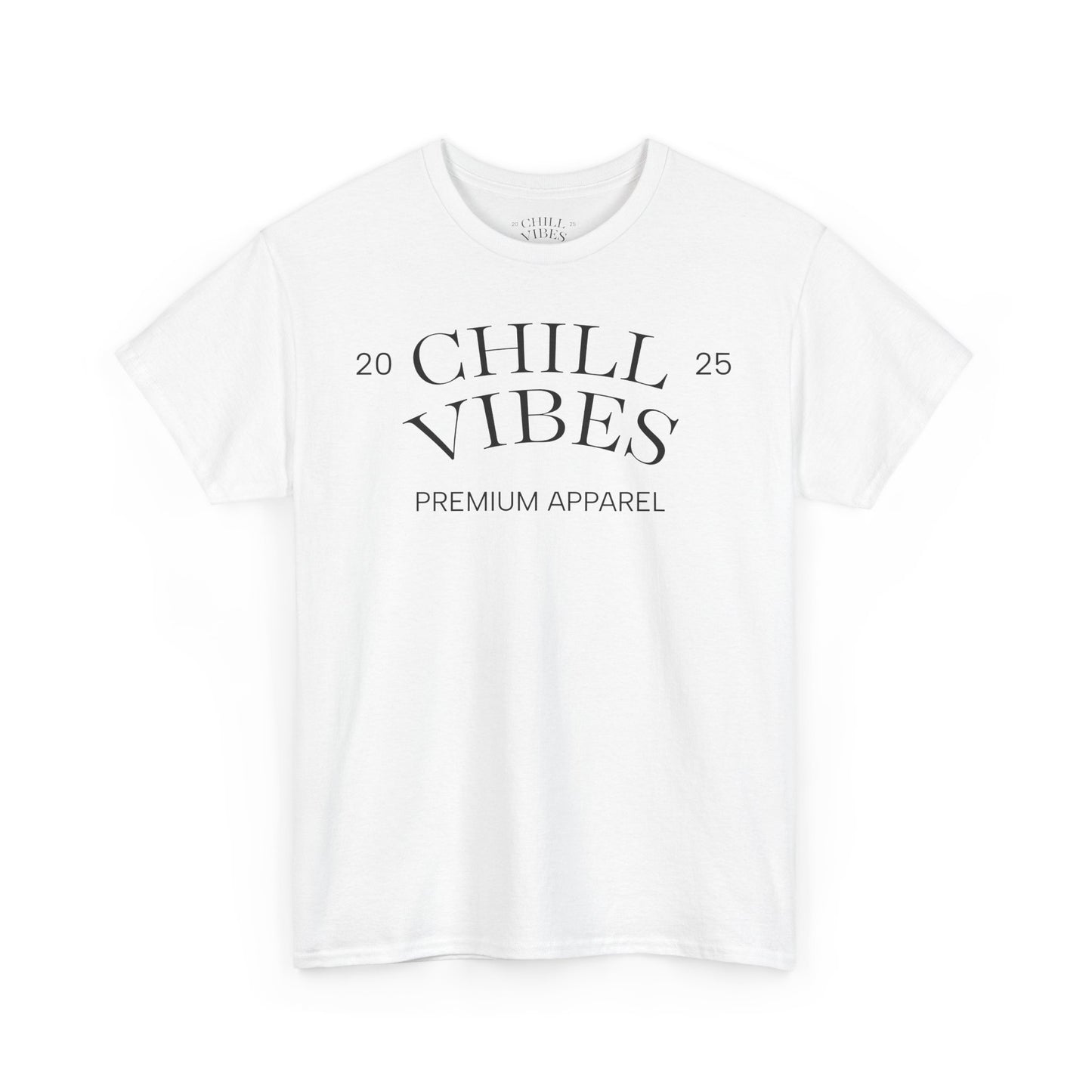 Chill Vibes Unisex Heavy Cotton Tee, Relaxed Wear, Casual Outfit, Gift for Friends, Everyday Style, Chill Apparel