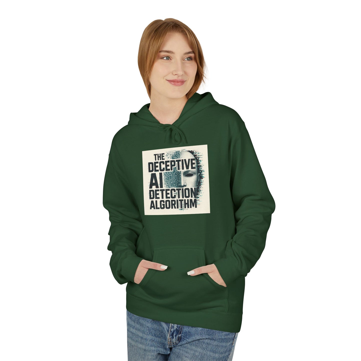 Deceptive AI Detection Algorithm Ruse Clues Hoodie