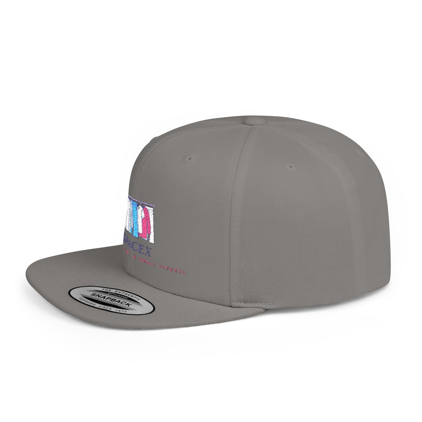 Flat Bill SpaceX Snapback Cap | Trendy Hat for Style Lovers, Gift for All Shapes and Sizes, Short, Tall, Fat, or Small, Casual Wear, Street Style, Cool Accessories
