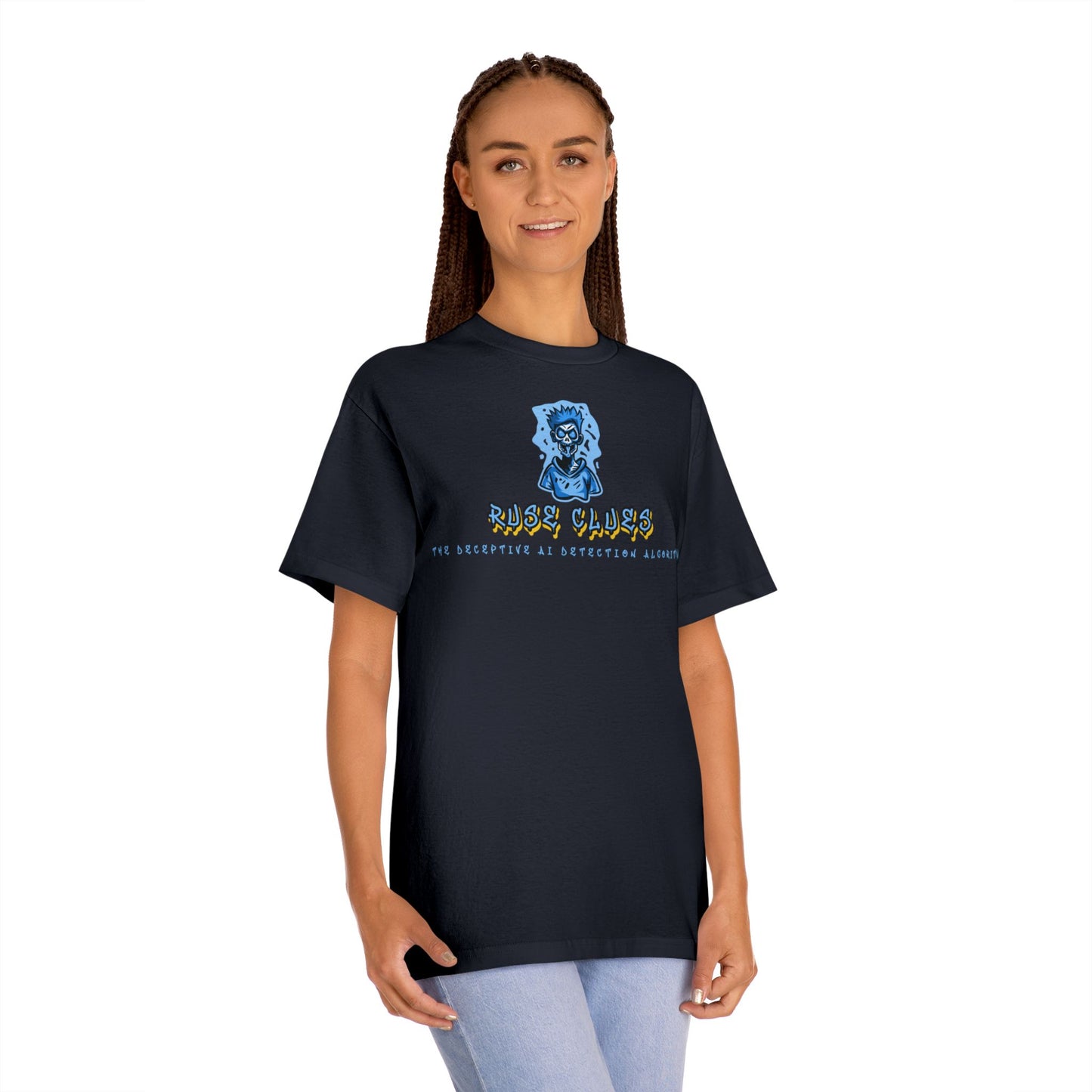 Unisex Classic Ruse Clues™ Graphic Tee, Edgy Streetwear, Casual Wear, Gifts for Him/Her, Unique Vintage Shirt, Youthful Style