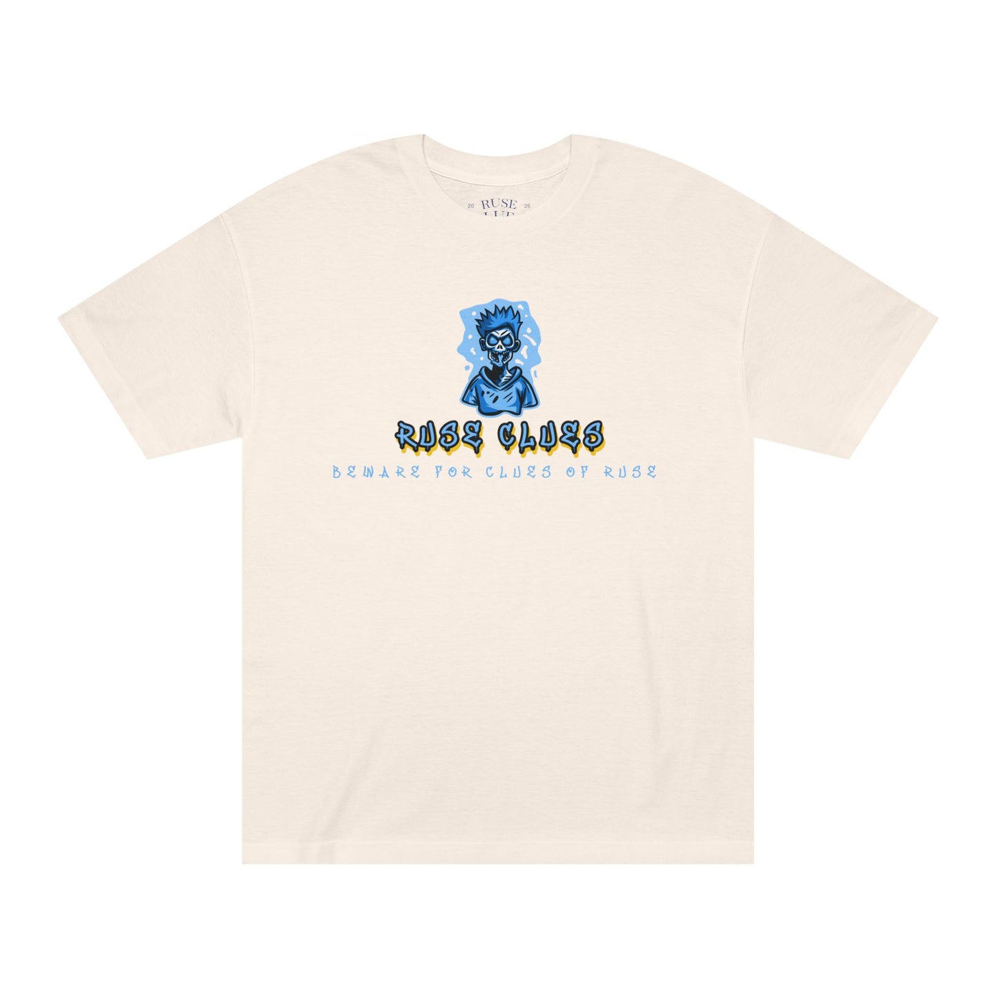 Unisex Classic Ruse Clues Graphic Tee, Edgy Streetwear, Casual Wear, Gifts for Him/Her, Unique Vintage Shirt, Youthful Style