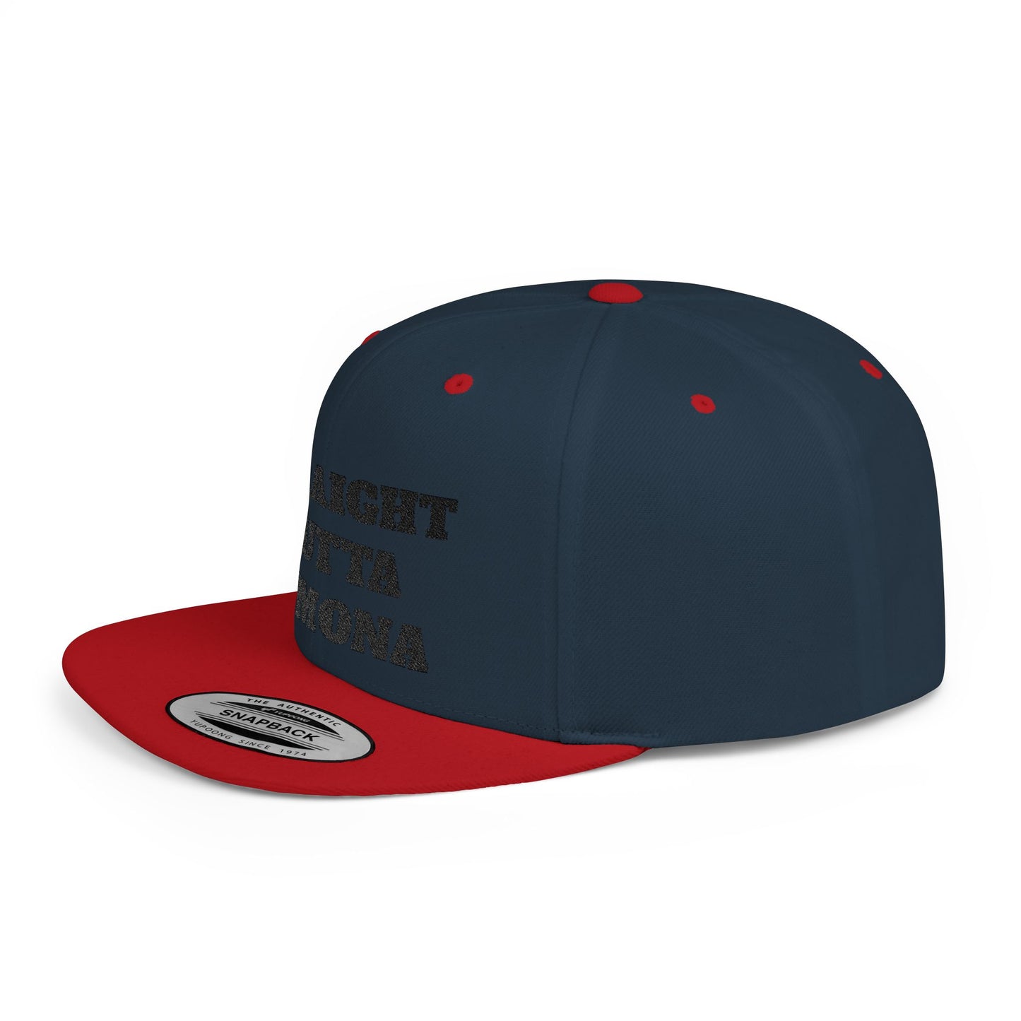 Stylish Flat Bill Straight Outta Pomona™ Snapback Hat - Perfect Gift for Hikers, Streetwear Enthusiasts, or Casual Outings, Cool Design, Summer Fashion