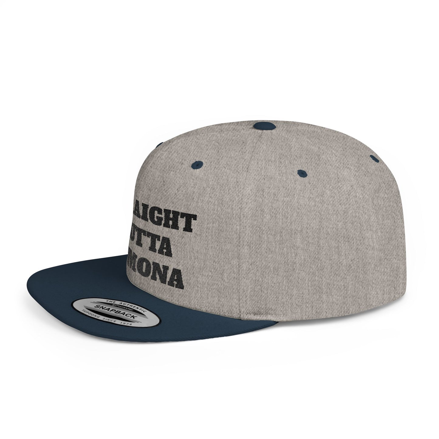 Stylish Flat Bill Straight Outta Pomona™ Snapback Hat - Perfect Gift for Hikers, Streetwear Enthusiasts, or Casual Outings, Cool Design, Summer Fashion