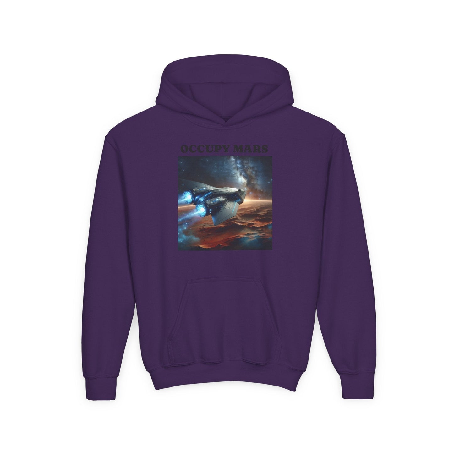 Occupy Mars™ Youth Sweatshirt, Sci-Fi Hoodie, Space Adventure Apparel, Gift for Kids, Casual Wear