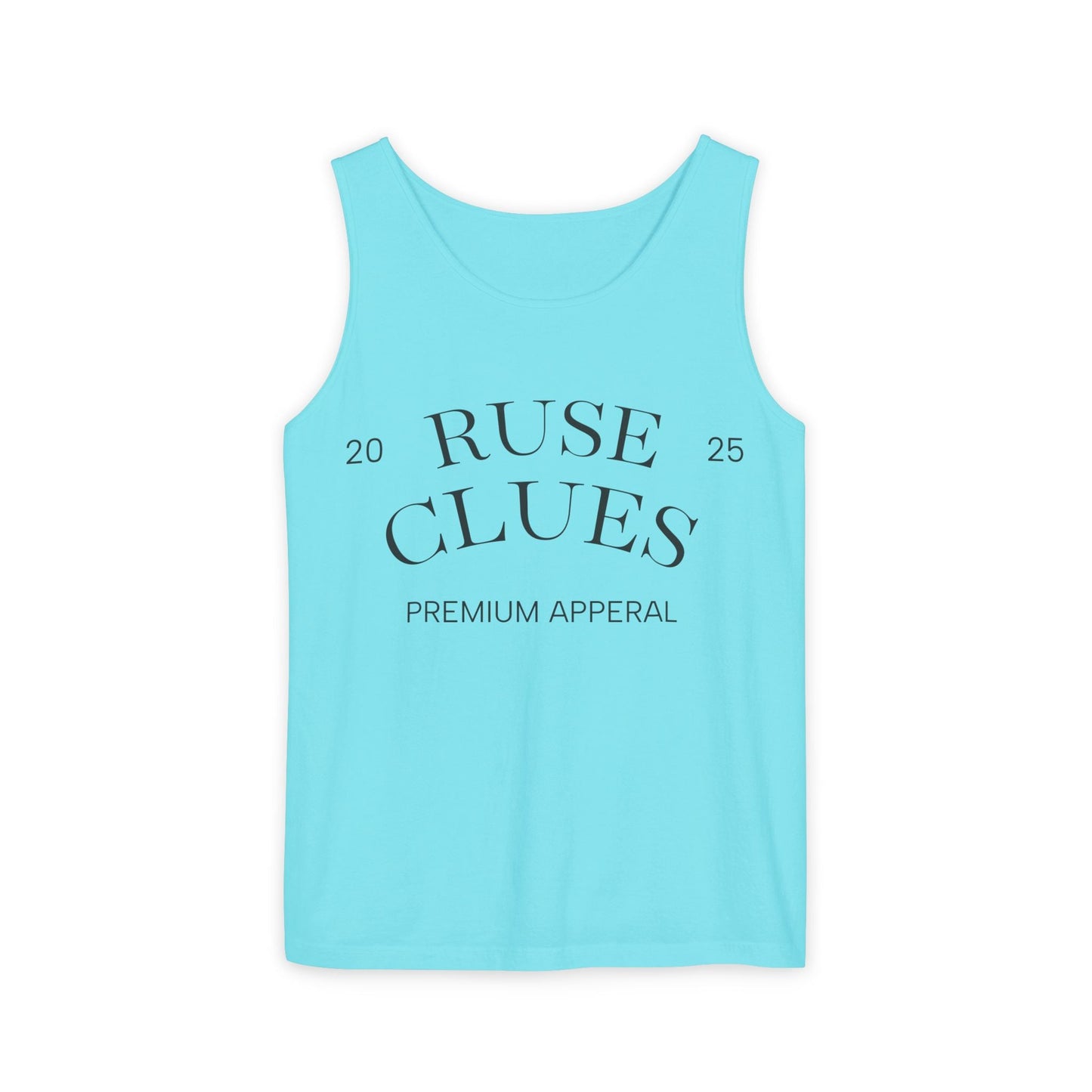 Unisex Garment-Dyed Ruse Clues® Tank Top