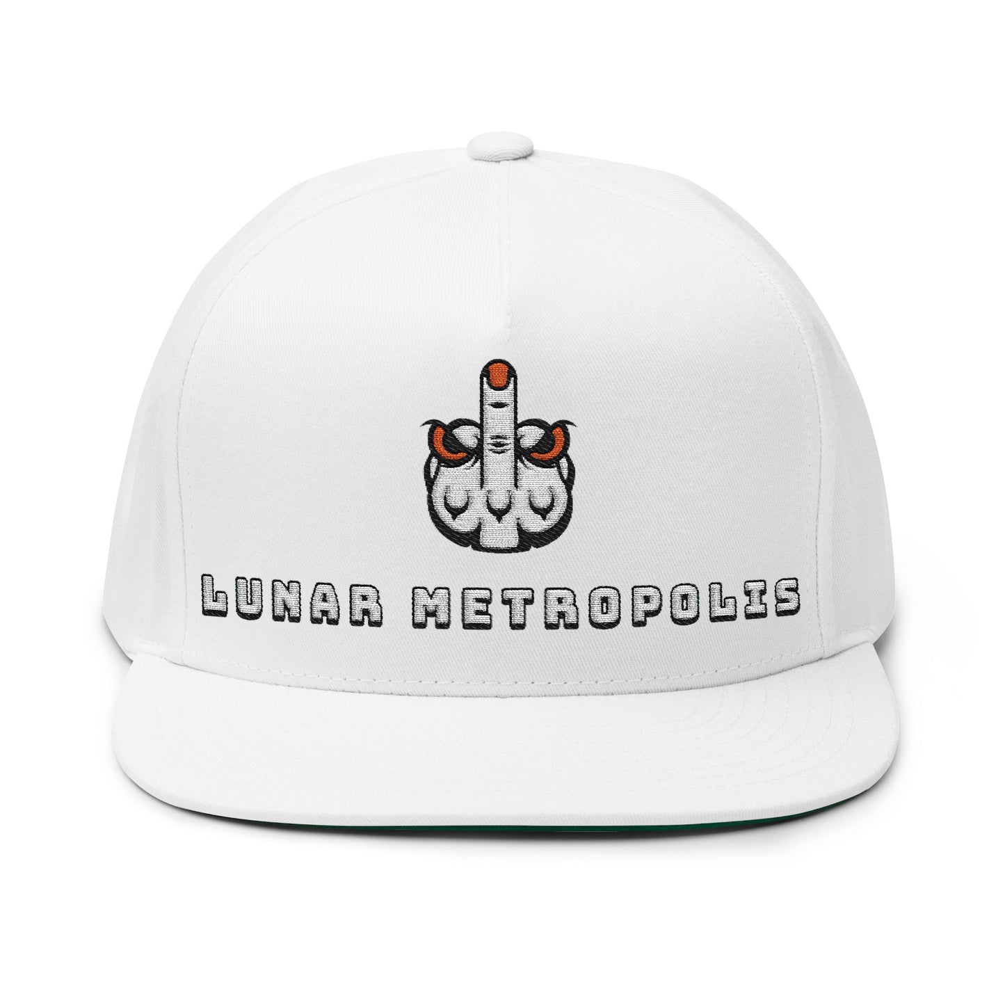 Flat Bill Lunar Metropolis™ logo Cap — Embroidered