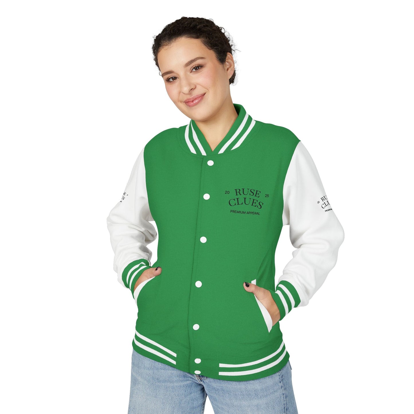 Unisex Heavyweight Ruse Clues® Letterman Jacket, Vintage Style Varsity Jacket, Customizable College Jacket, Trendy Sportswear, Perfect Gift for [...]