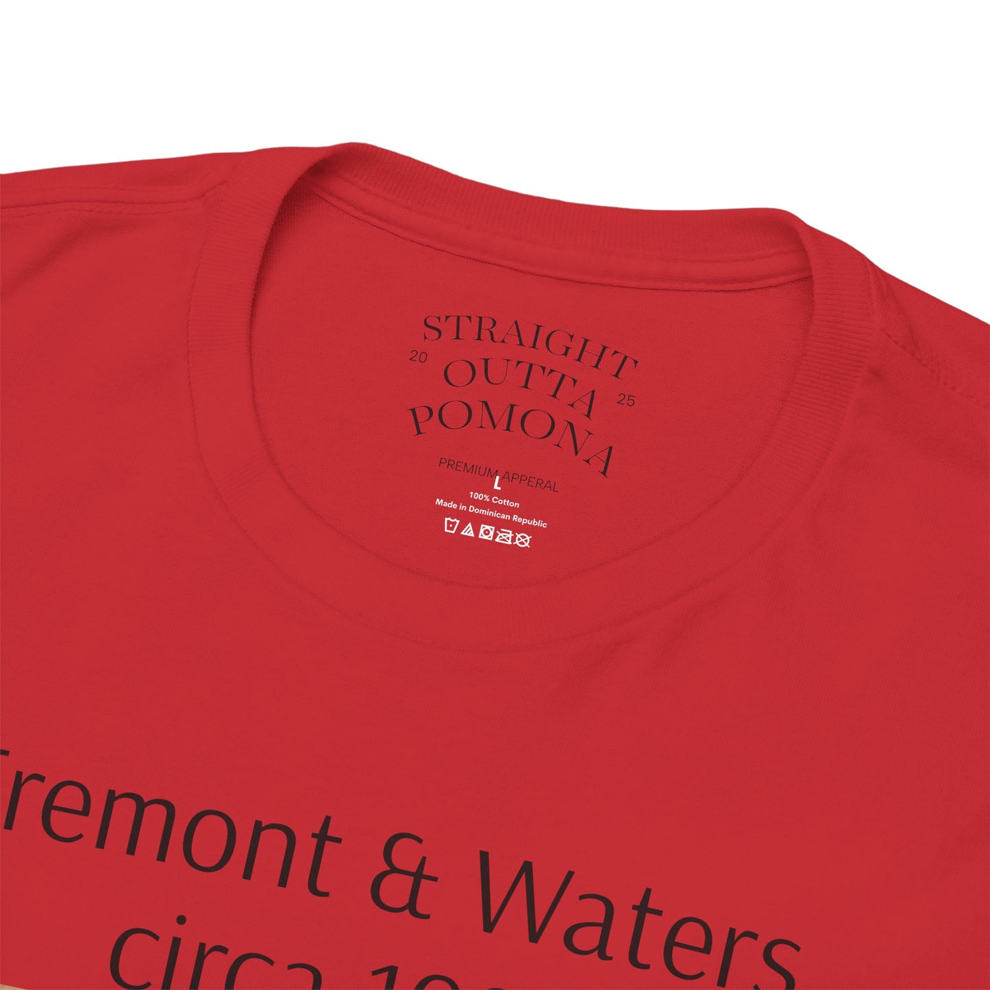 Straight Outta Pomona™ Tee, Unisex Heavy Cotton Tee, Vintage Style Shirt, Fremont & Waters circa 1989 tribute T-Shirt, Gift for Him/Her, 80s/90s Fashion