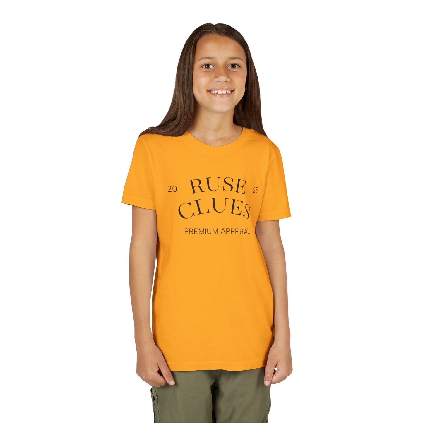 Youth Short Sleeve Ruse Clues® Tee, Fun Graphic Tee, Kids Casual T-Shirt, Gift for Teens, Back to School Apparel, Summer Wear