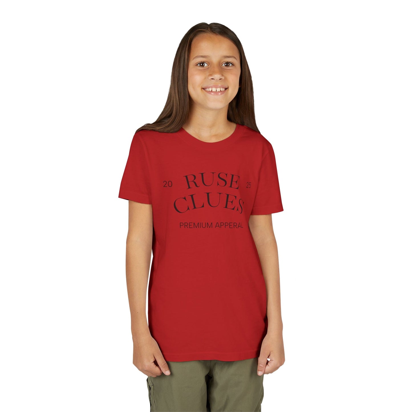Youth Short Sleeve Ruse Clues® Tee, Fun Graphic Tee, Kids Casual T-Shirt, Gift for Teens, Back to School Apparel, Summer Wear