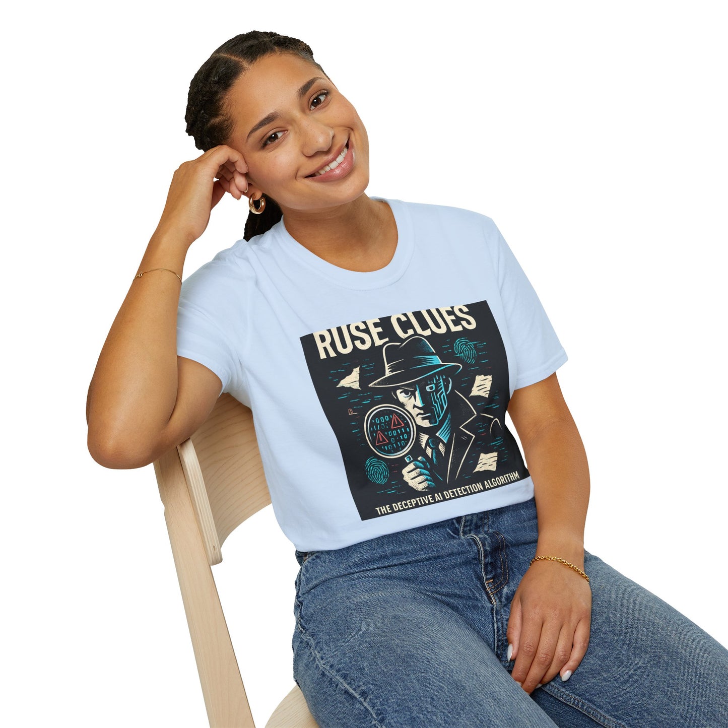 Mystery Detective Unisex Softstyle T-Shirt - Ruse Clues® Design