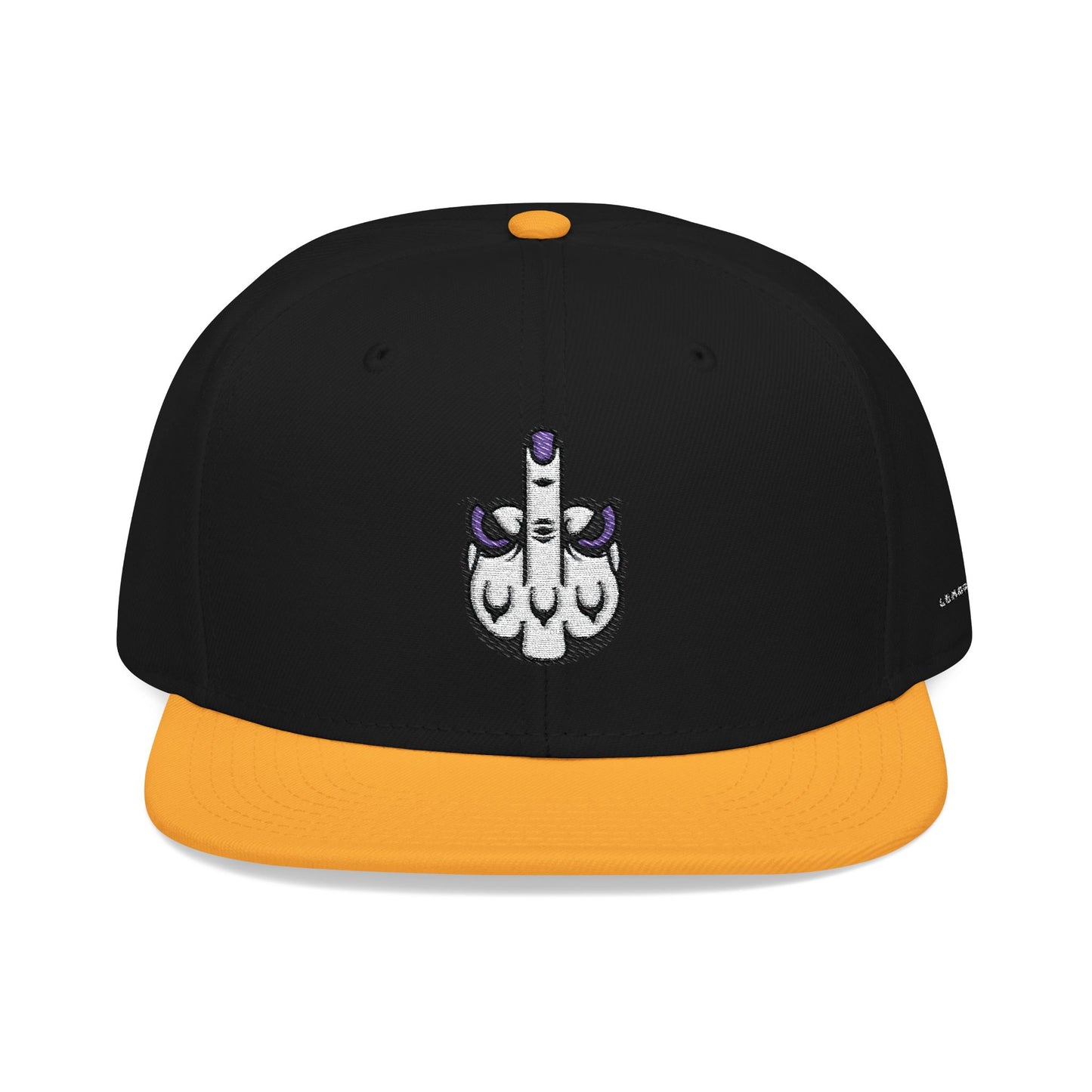 Lunar Metropolis™ Snapback Hat – Blue & White Floral Logo Cap
