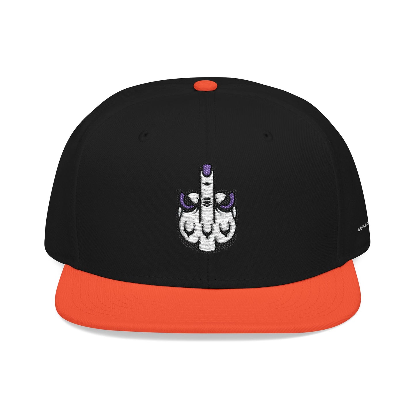 Lunar Metropolis™ Snapback Hat – Blue & White Floral Logo Cap