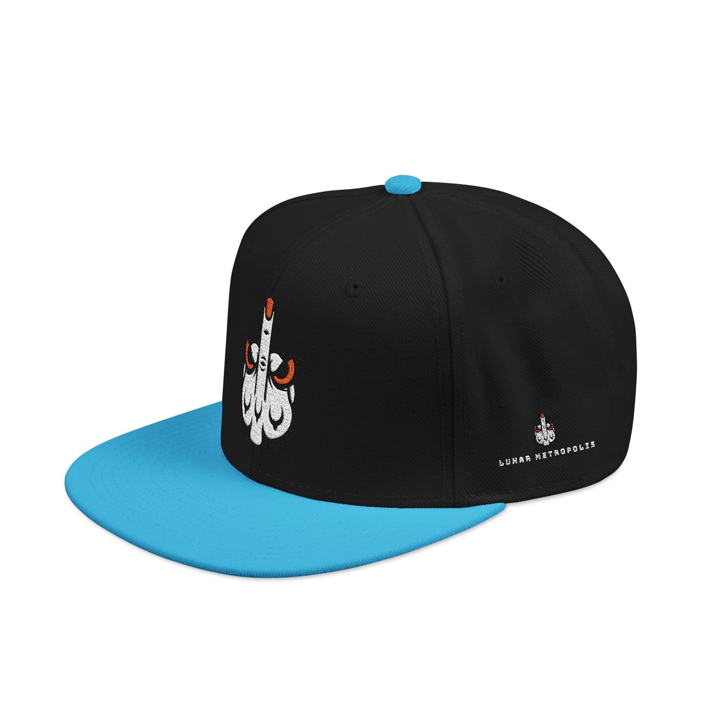 Embroidered Lunar Metropolis™ Snapback Hat — Bold Streetwear Cap