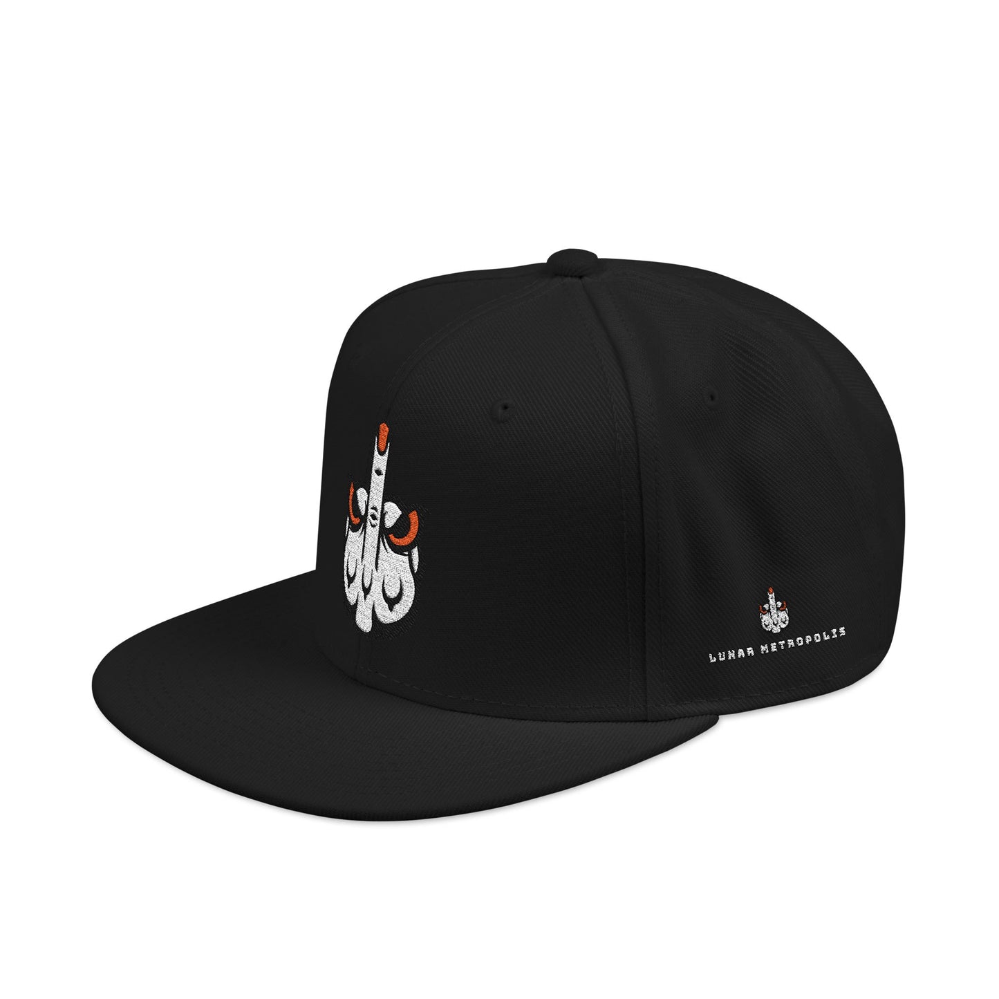 Embroidered Lunar Metropolis™ Snapback Hat — Bold Streetwear Cap