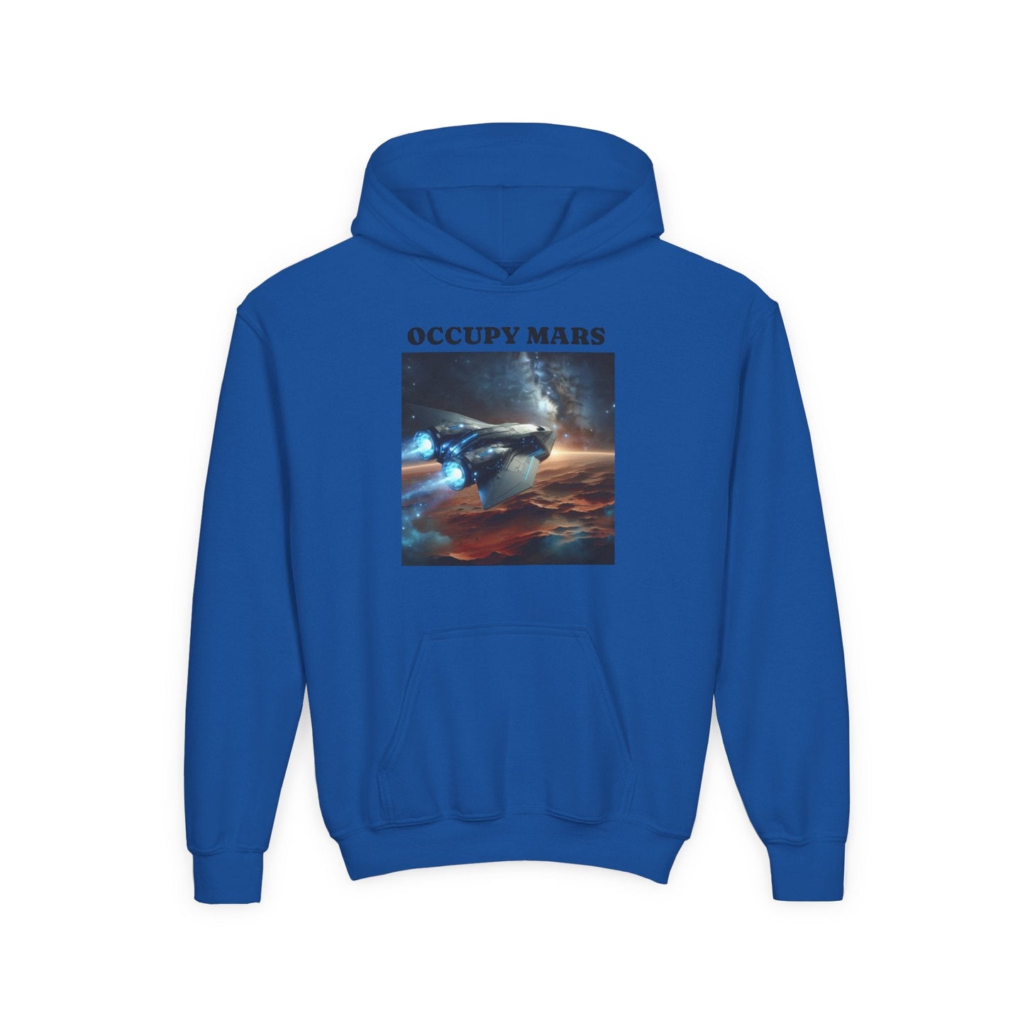 Occupy Mars™ Youth Sweatshirt, Sci-Fi Hoodie, Space Adventure Apparel, Gift for Kids, Casual Wear