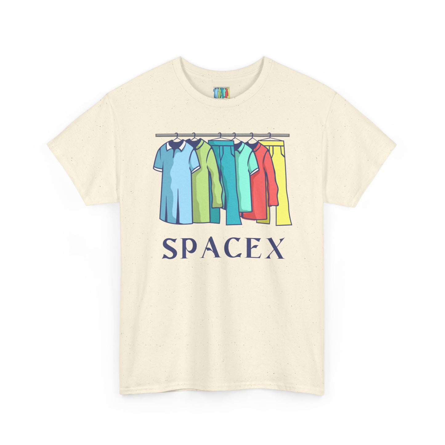 Unisex Heavy Cotton SPACEX Tee, Short, Tall, Fat, or Small apparel