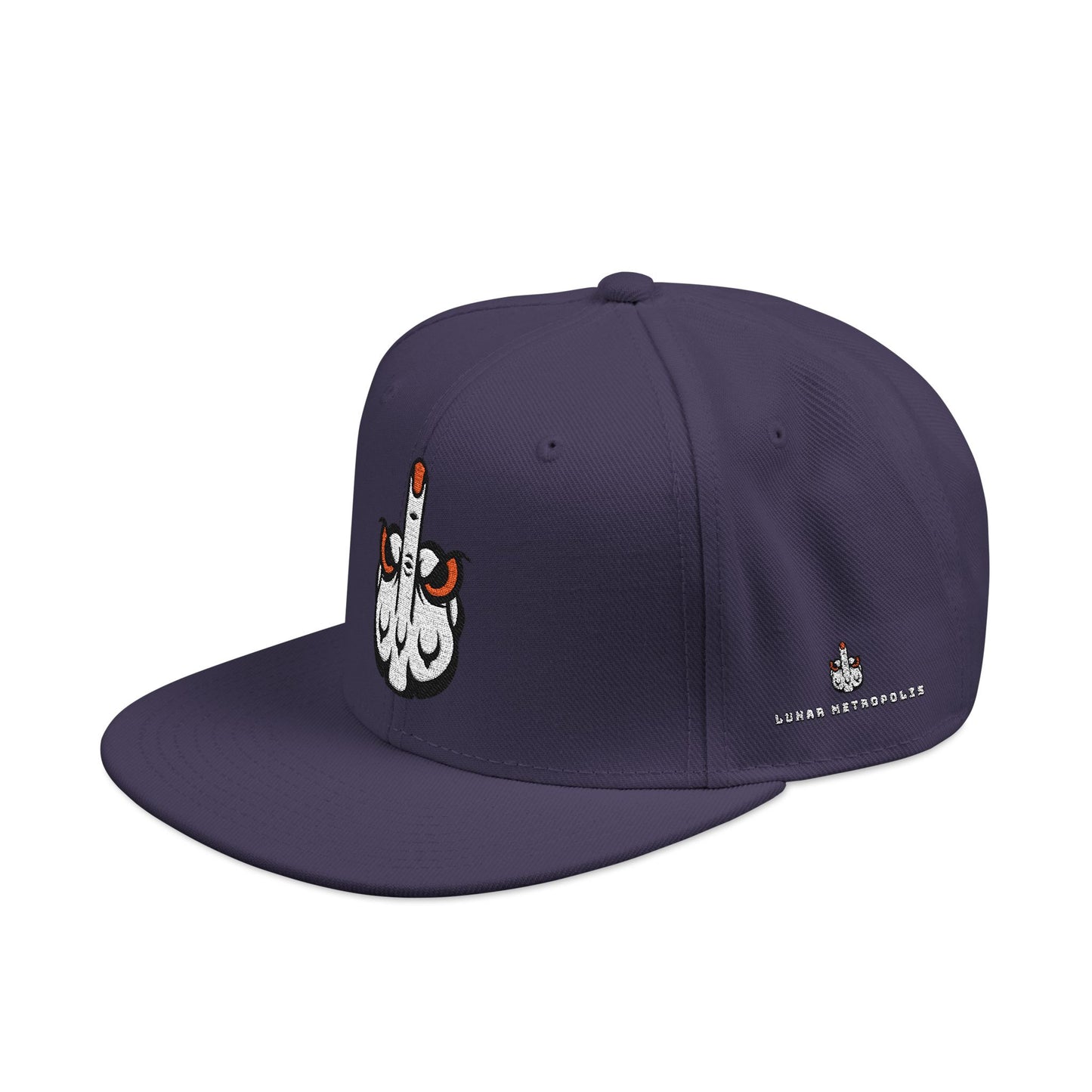 Embroidered Lunar Metropolis™ Snapback Hat — Bold Streetwear Cap