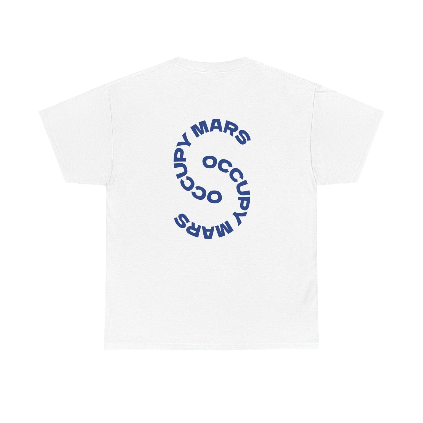 Unisex Heavy Cotton Occupy Mars™ Tee | Trendy Graphic Tee, Space T-Shirt, Casual Outfit, Gift for Science Lovers, Everyday Wear