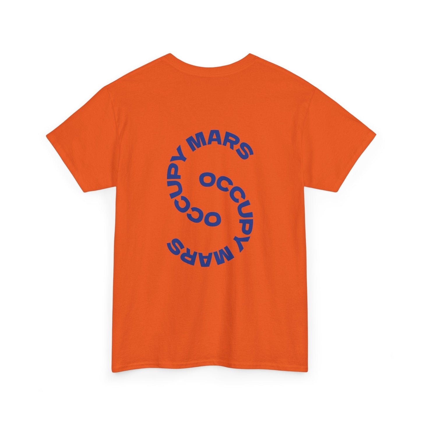 Unisex Heavy Cotton Occupy Mars™ Tee | Trendy Graphic Tee, Space T-Shirt, Casual Outfit, Gift for Science Lovers, Everyday Wear