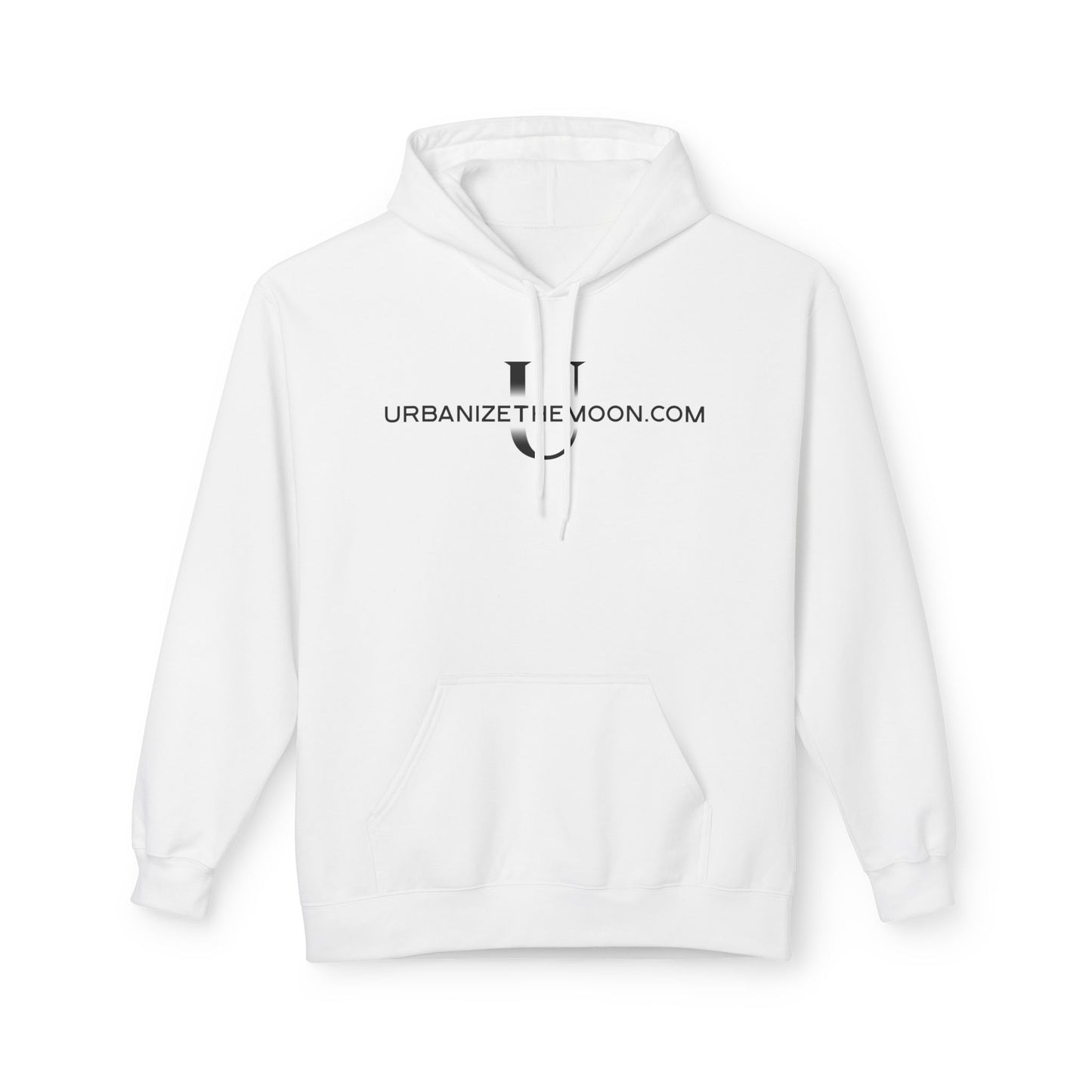 UrbanizeTheMoon.com™ Logo Hoodie — Minimal Moon Graphic Pullover
