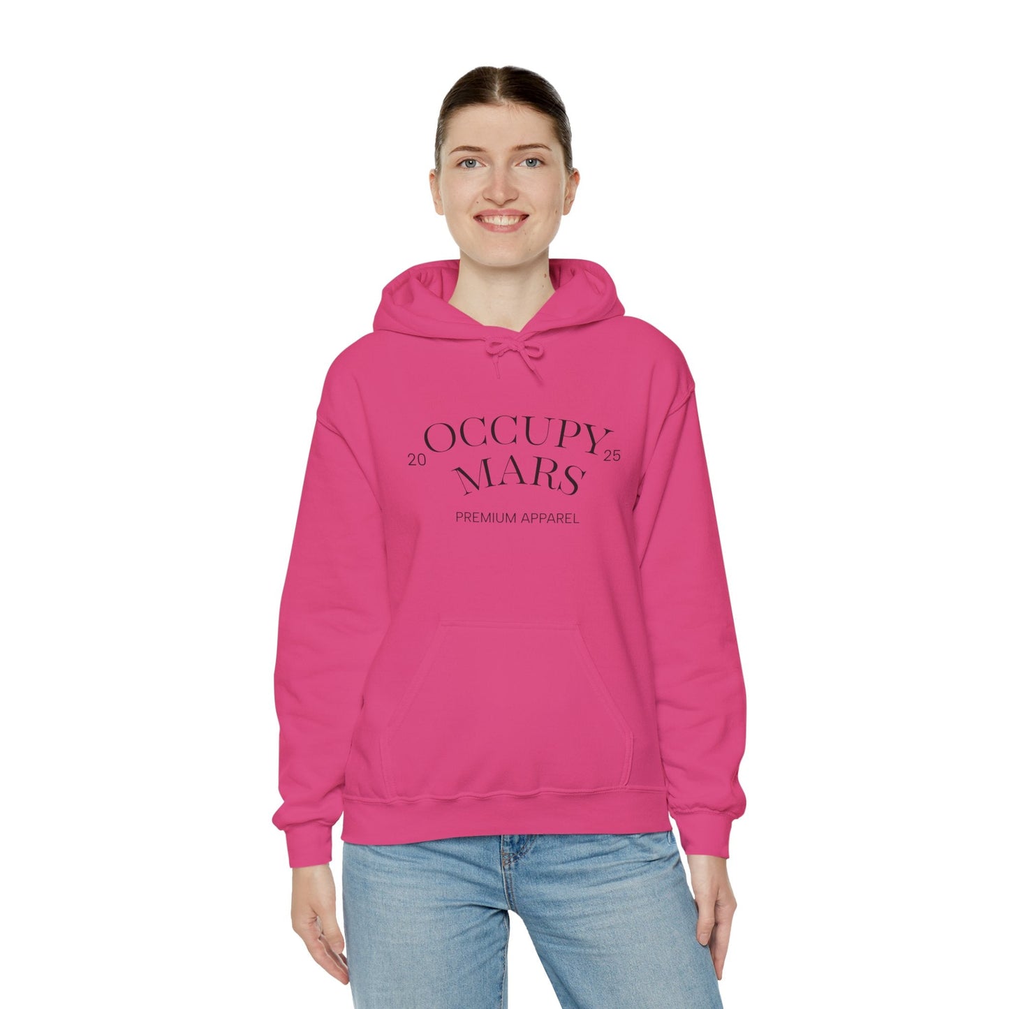 Occupy Mars™ Hooded Sweatshirt - Casual Comfort, Perfect for Everyday Wear, Gifts for Space Enthusiasts, Cozy Fashion