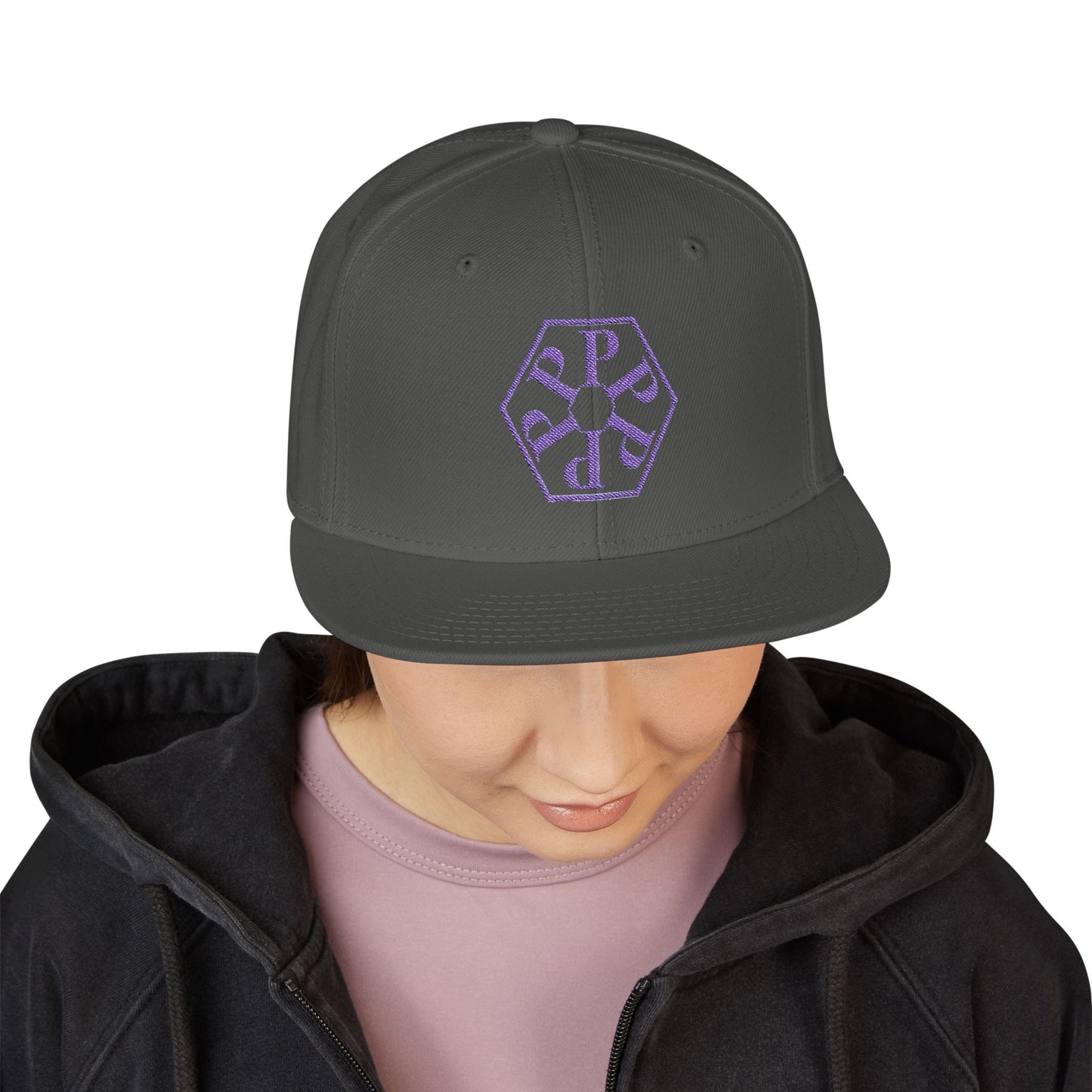 Stylish Straight Outta Pomona™ Snapback Cap with bluish logo, Trendy Hat for Casual Outfits, Perfect Gift for Friends, Summer Festivals, Daily Wear
