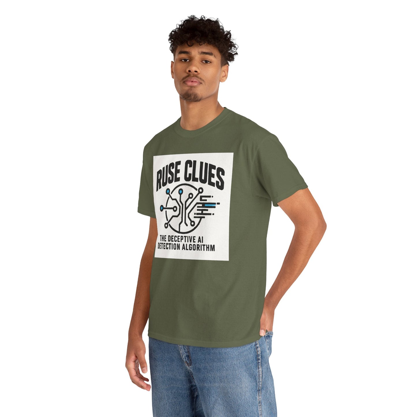 Ruse Clues® AI Detection Tee - Unisex Heavy Cotton T-Shirt