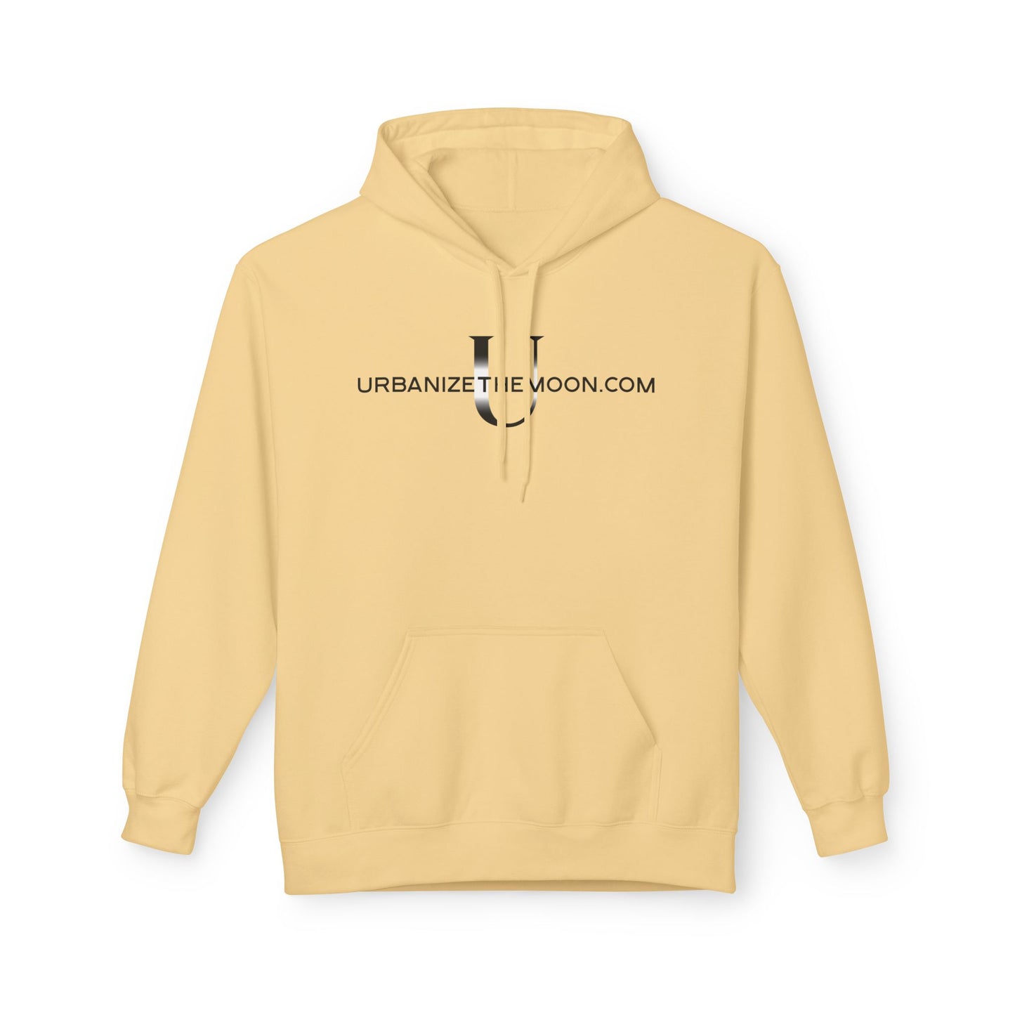 UrbanizeTheMoon.com™ Logo Hoodie — Minimal Moon Graphic Pullover