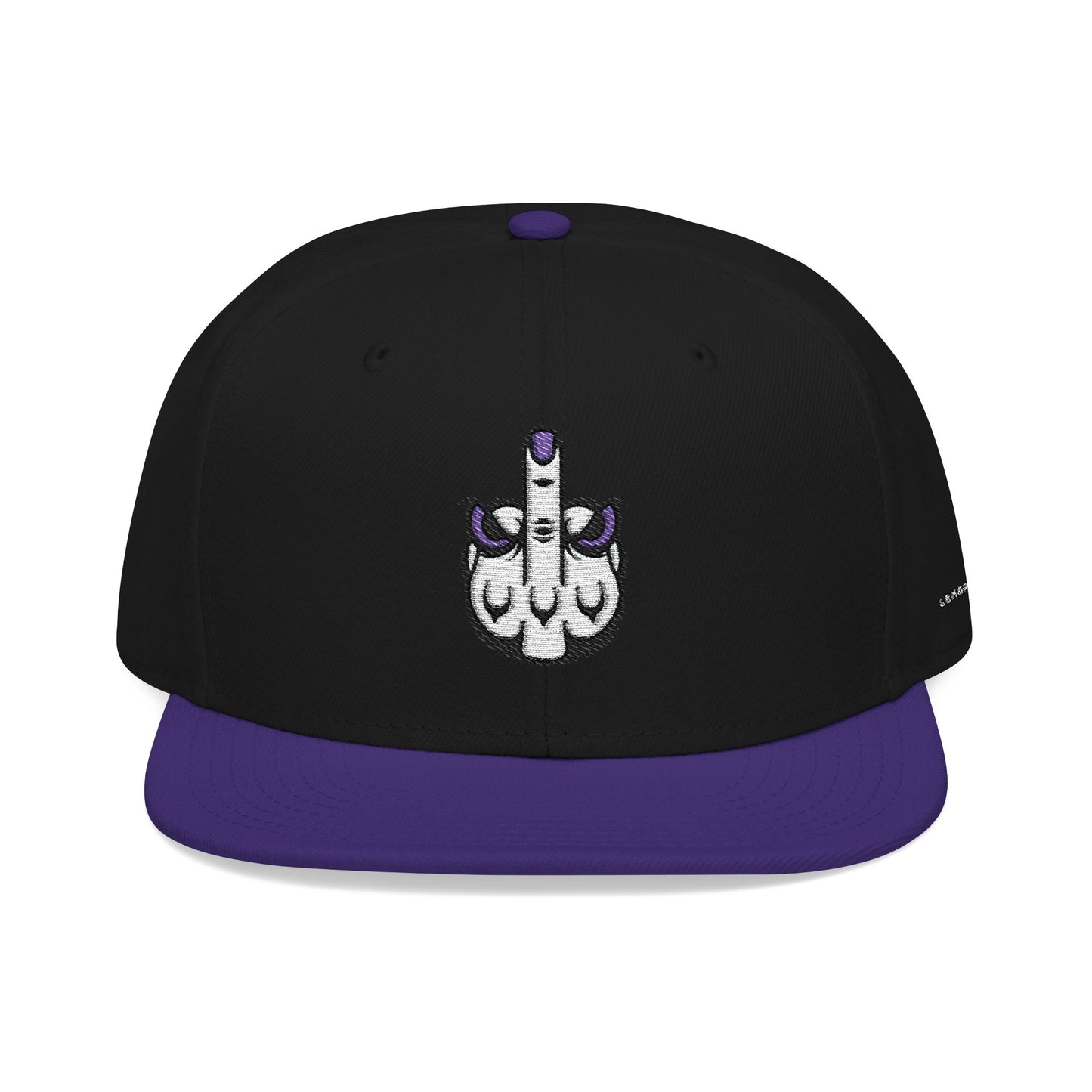 Lunar Metropolis™ Snapback Hat – Blue & White Floral Logo Cap