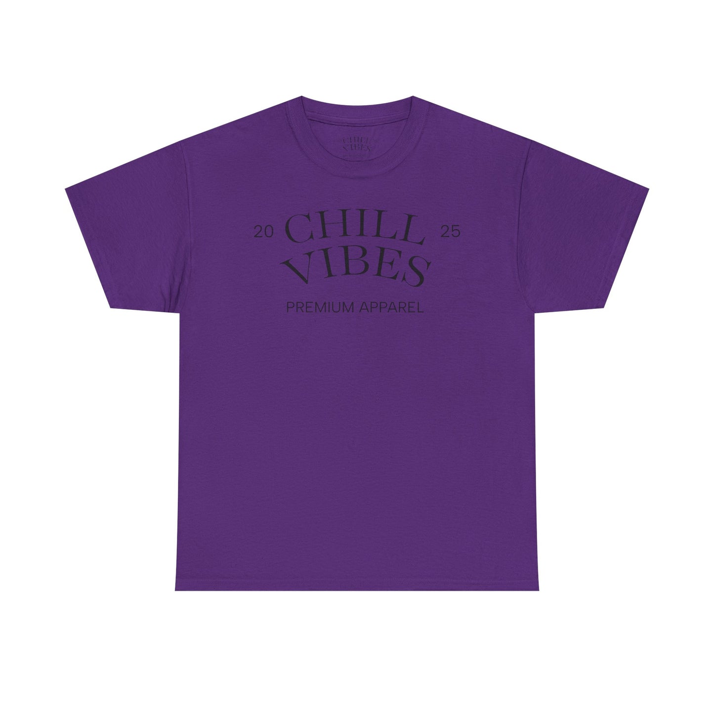 Chill Vibes™ Unisex Heavy Cotton Tee, Relaxed Wear, Casual Outfit, Gift for Friends, Everyday Style, Chill Apparel