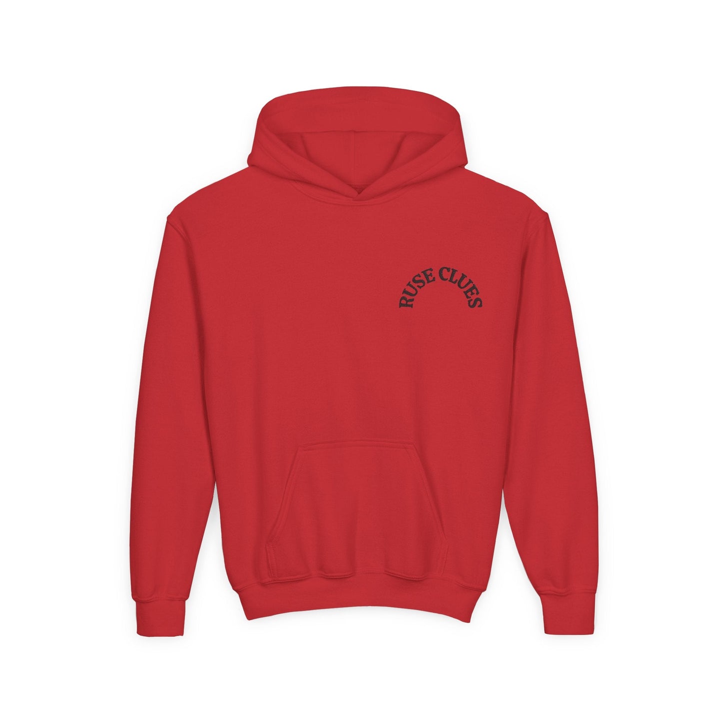 Youth Heavy Blend Hooded Ruse Clues® Sweatshirt - Comfortable, Cozy, Ideal for Lazy Days, Perfect for Fall and Winter, Great Gift for Teens, Casual Wear