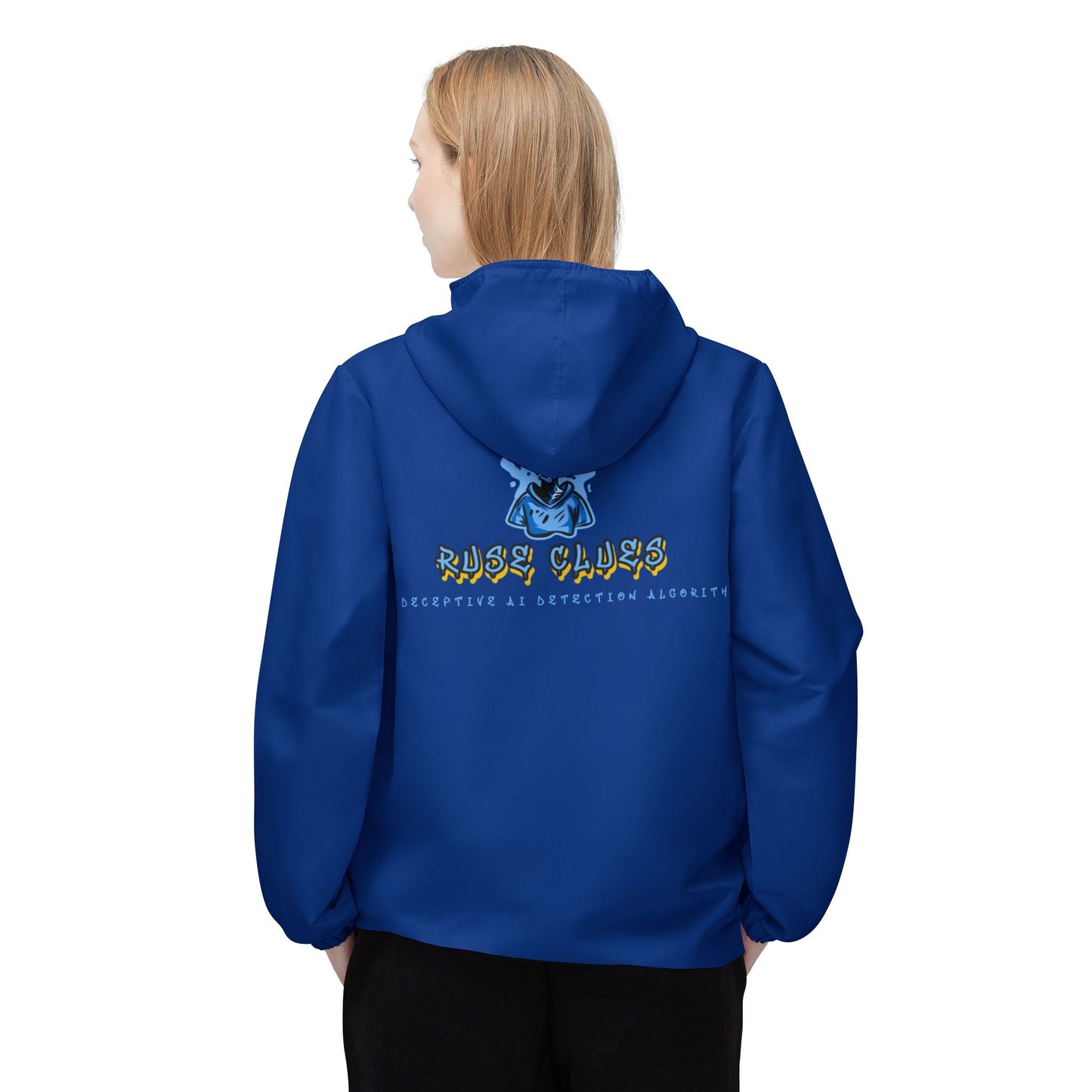 Cool Graphic Windbreaker Ruse Clues Jacket for Trendsetters