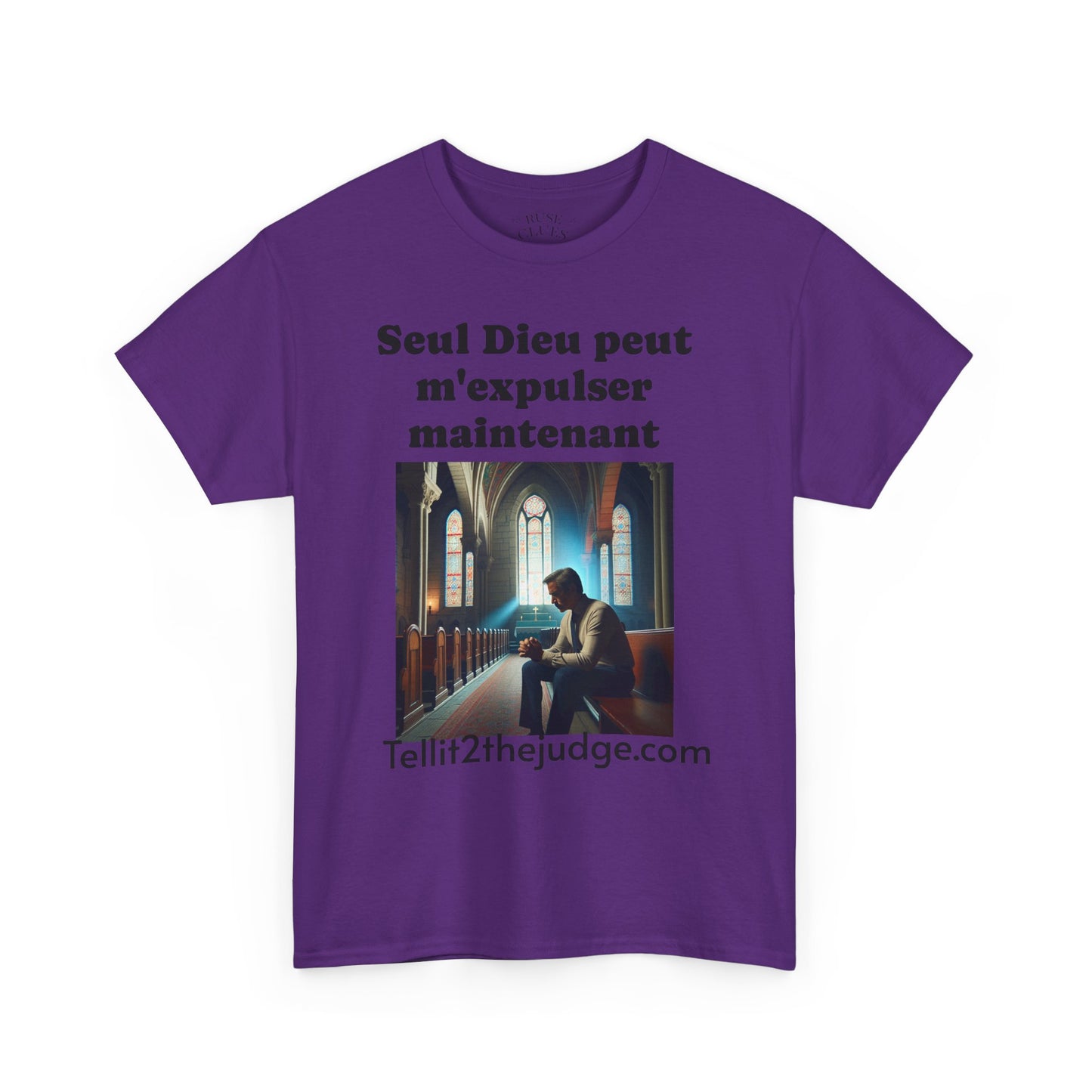 Unisex Heavy Cotton Only God Can Deport Me Now in French "Tellit2thejudge.com" Tee, Faith-Based Shirt, Comfortable Everyday Wear, Perfect for Gifting, Spiritual [...]
