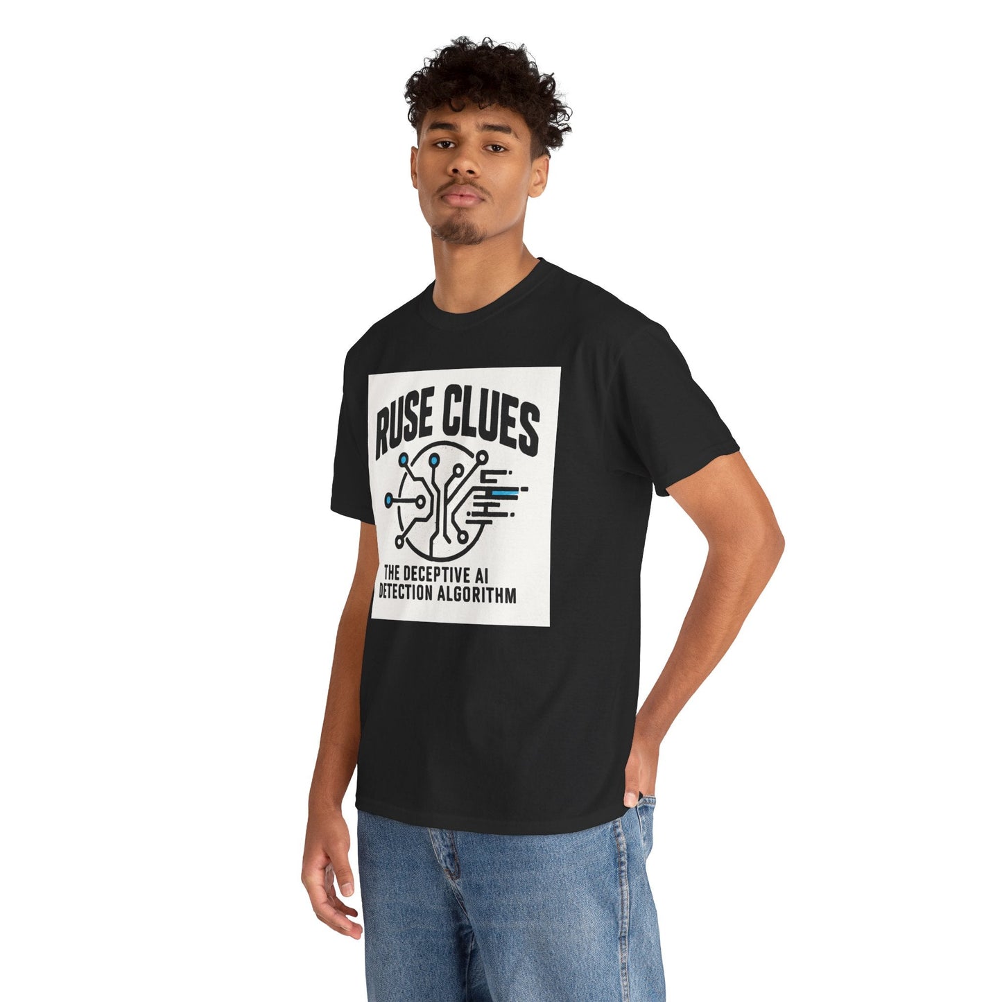 Ruse Clues® AI Detection Tee - Unisex Heavy Cotton T-Shirt