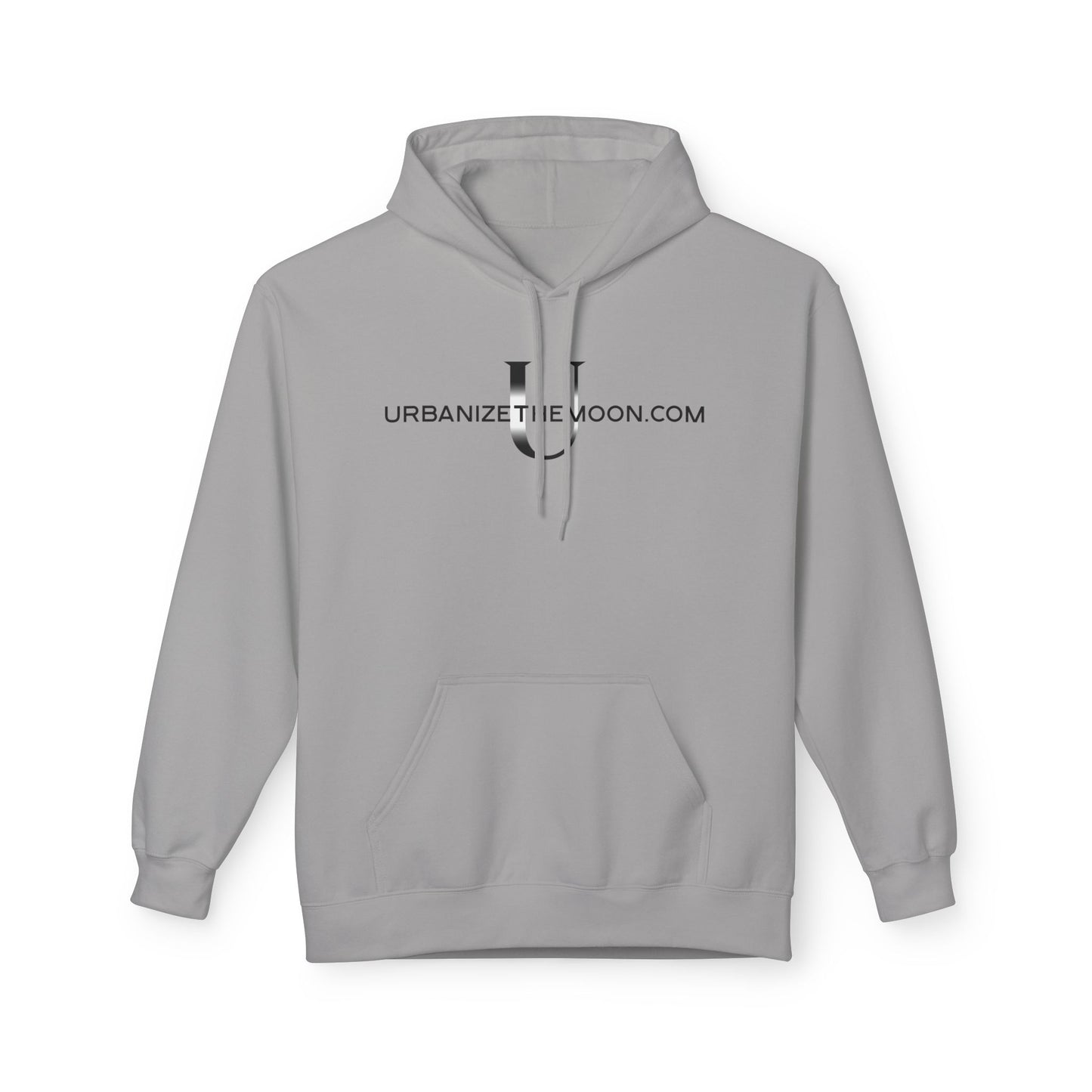 UrbanizeTheMoon.com™ Logo Hoodie — Minimal Moon Graphic Pullover