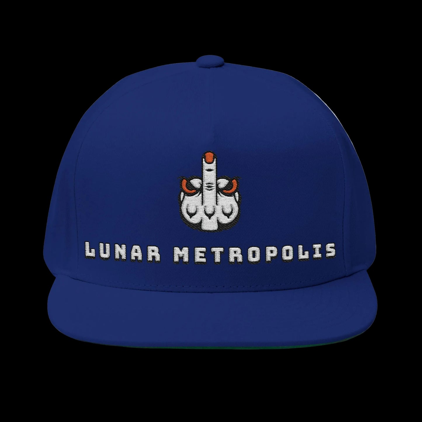 Flat Bill Lunar Metropolis™ logo Cap — Embroidered
