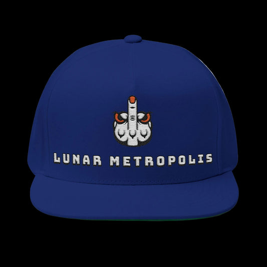 Flat Bill Lunar Metropolis™ logo Cap — Embroidered