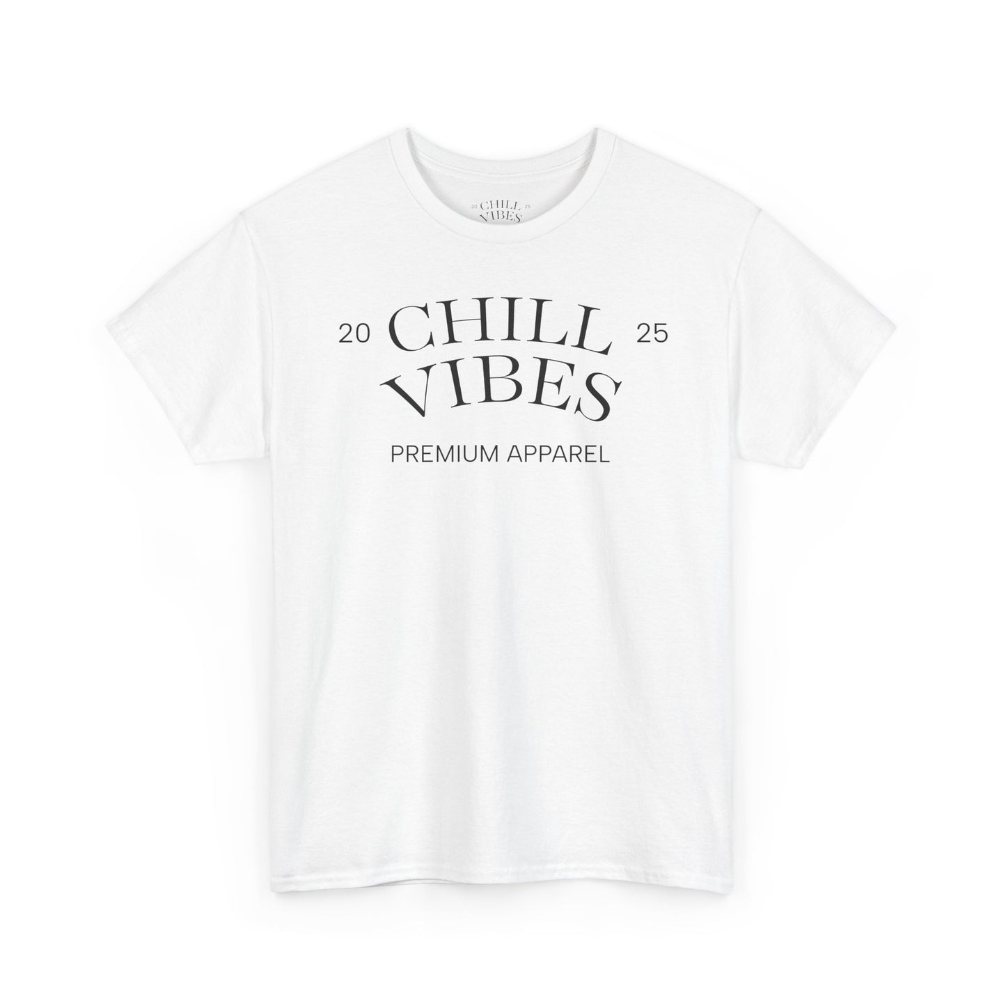Chill Vibes™ Unisex Heavy Cotton Tee, Relaxed Wear, Casual Outfit, Gift for Friends, Everyday Style, Chill Apparel