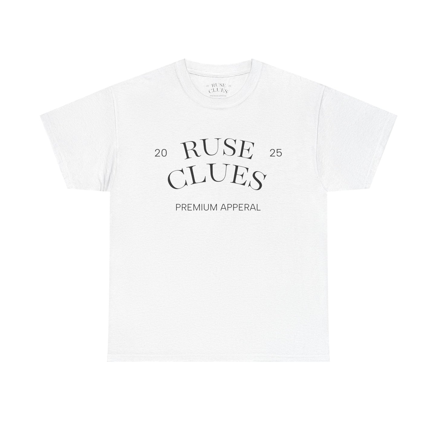 Unisex Heavy Cotton Ruse Clues® Tee | Casual Wear, Gift for Him, Gift for Her, Trendy Apparel, Everyday Style