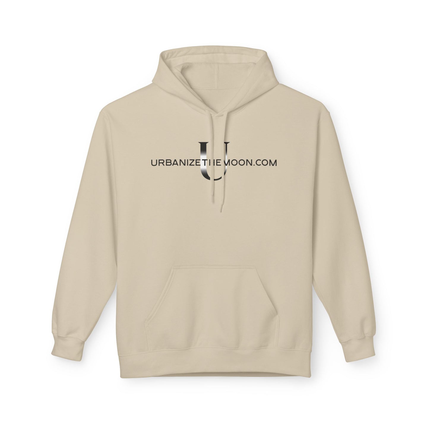 UrbanizeTheMoon.com™ Logo Hoodie — Minimal Moon Graphic Pullover