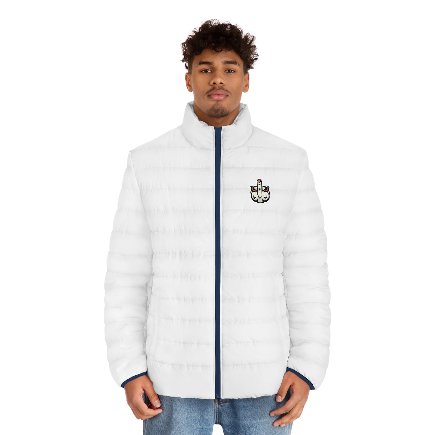 Puffer Jacket — Lunar Metropolis™ Graphic Men’s Jacket