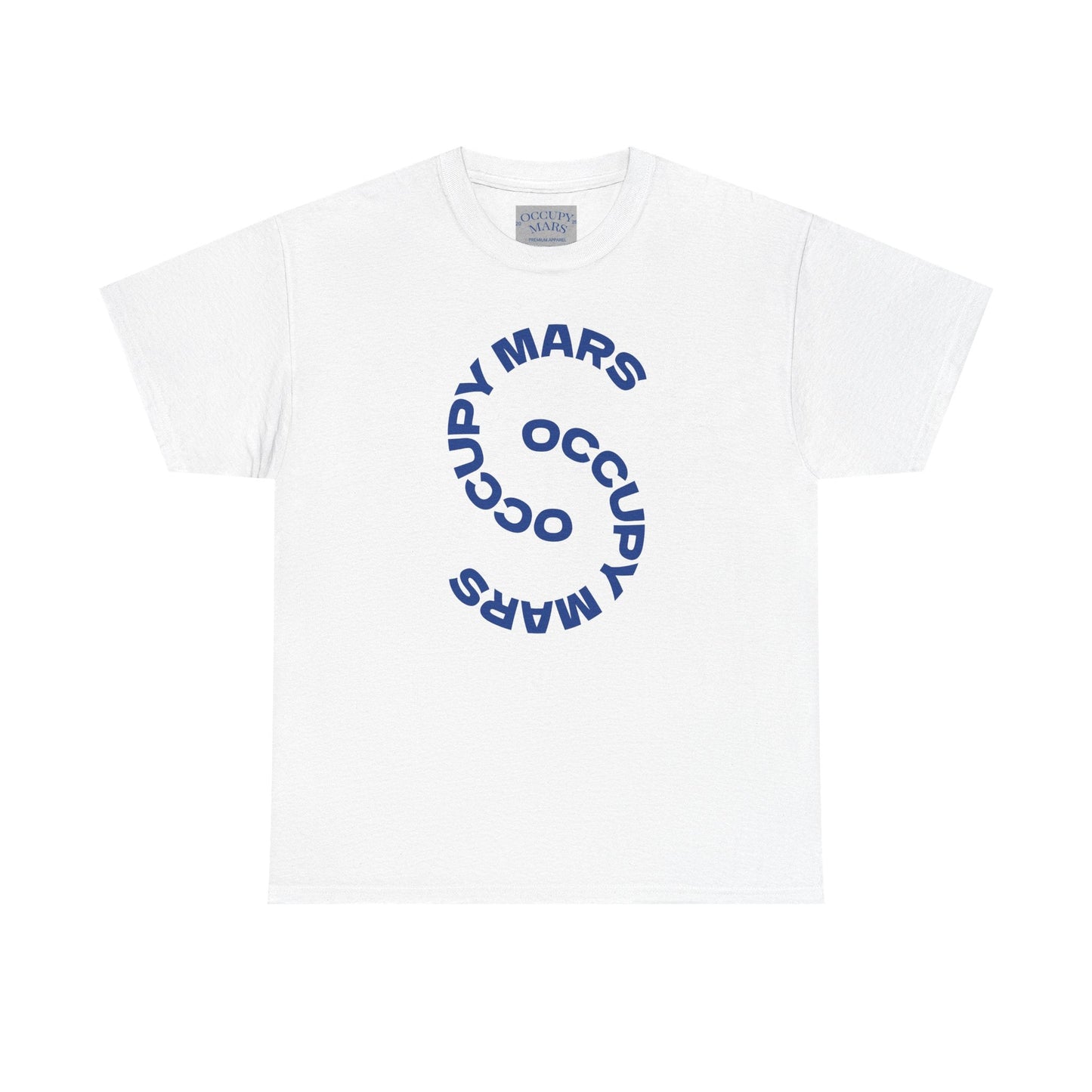 Unisex Heavy Cotton Occupy Mars™ Tee | Trendy Graphic Tee, Space T-Shirt, Casual Outfit, Gift for Science Lovers, Everyday Wear