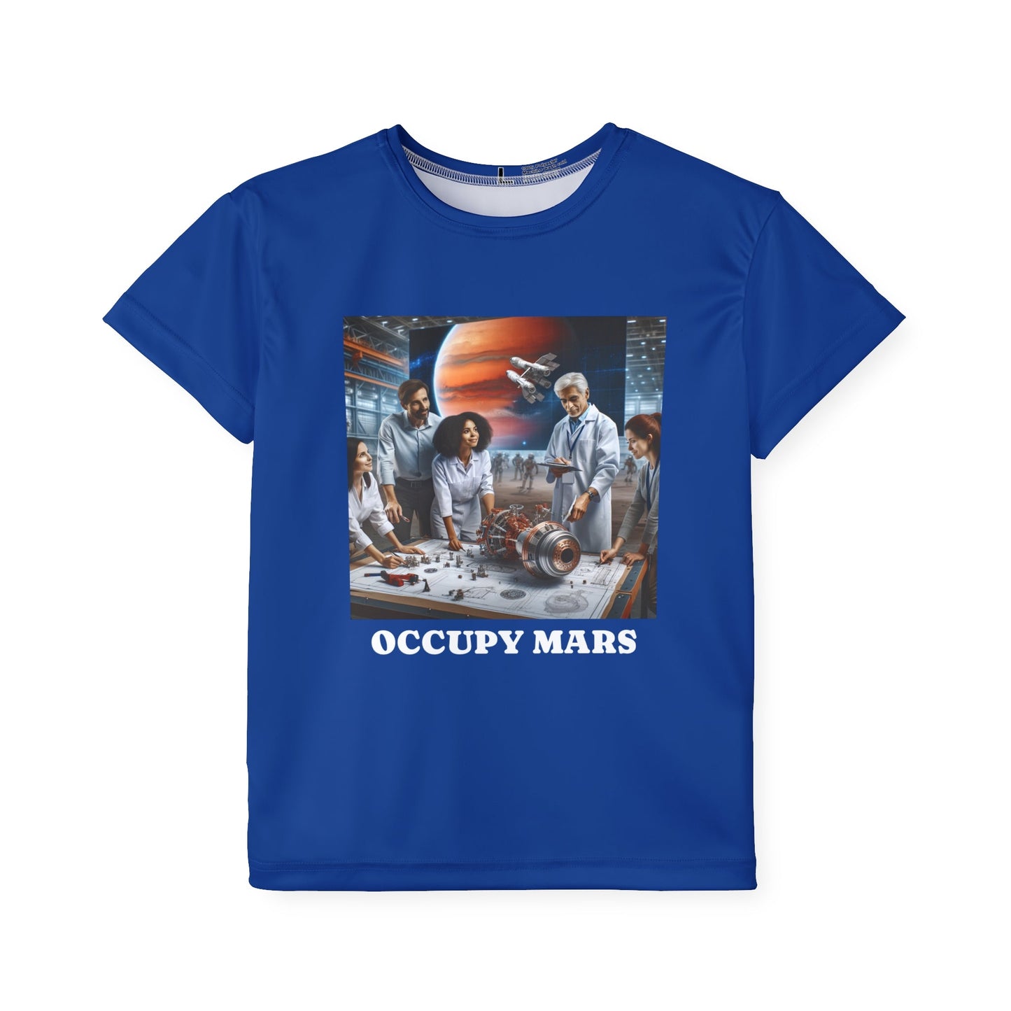Occupy Mars™ Kids Graphic Sports Jersey, Perfect for Play, Birthdays, Space Lovers, Team Spirit, Fun Gift