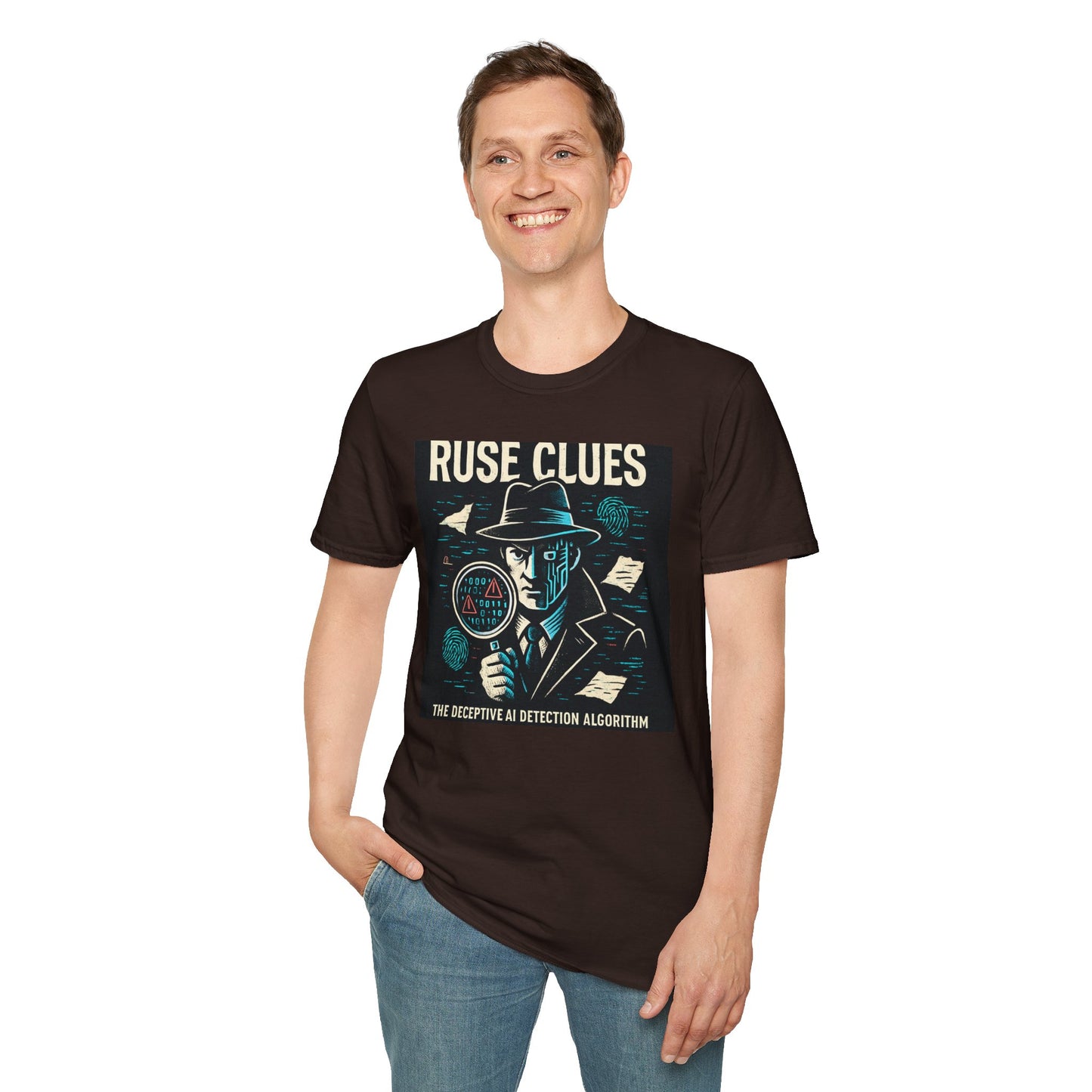 Mystery Detective Unisex Softstyle T-Shirt - Ruse Clues® Design