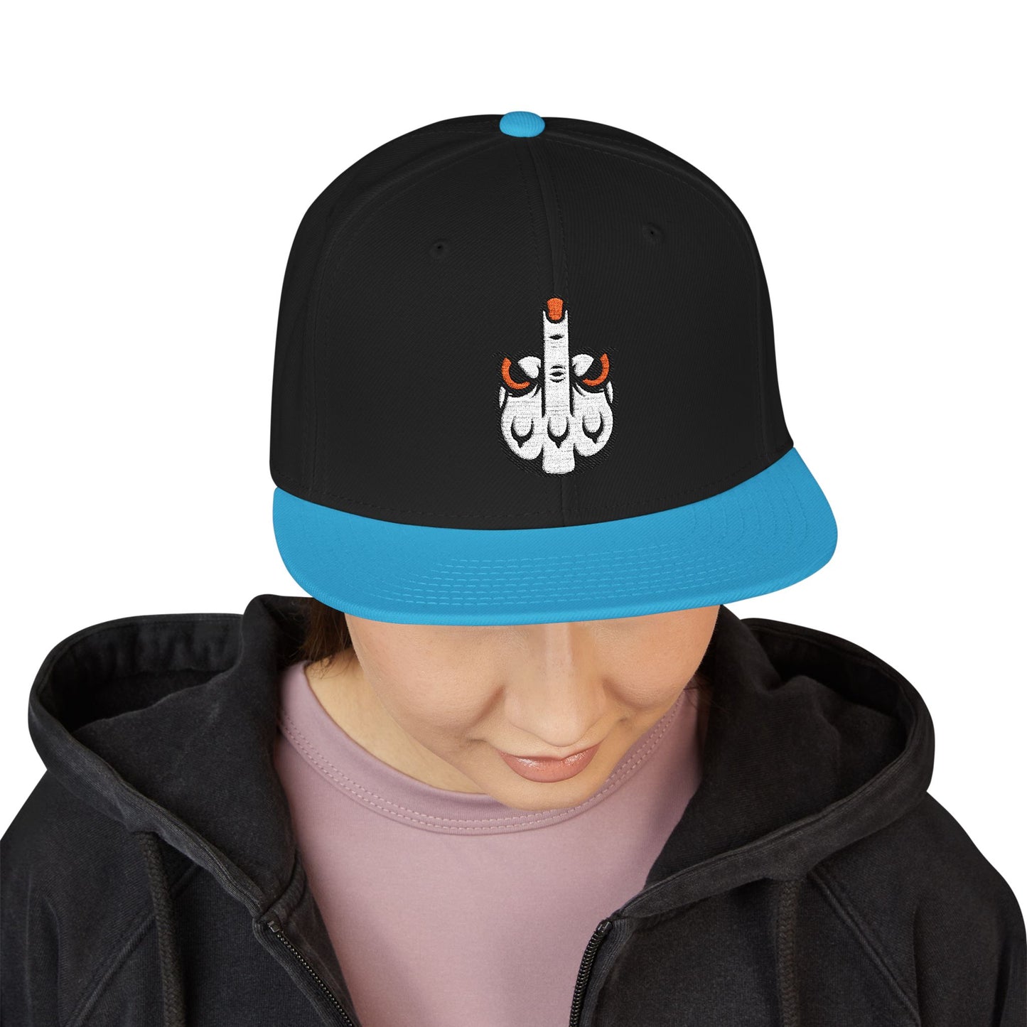 Embroidered Lunar Metropolis™ Snapback Hat — Bold Streetwear Cap