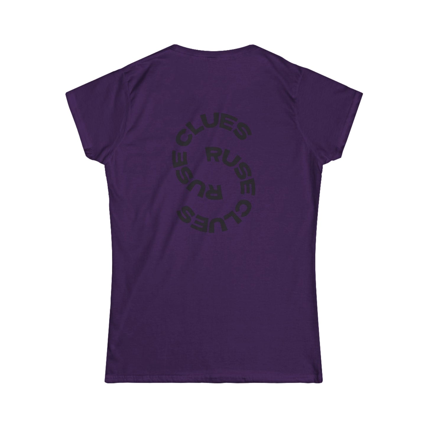 Women's Graphic Ruse Clues® Tee, Casual T-Shirt, Everyday Wear, Gift for Friends, Fun Summer Top